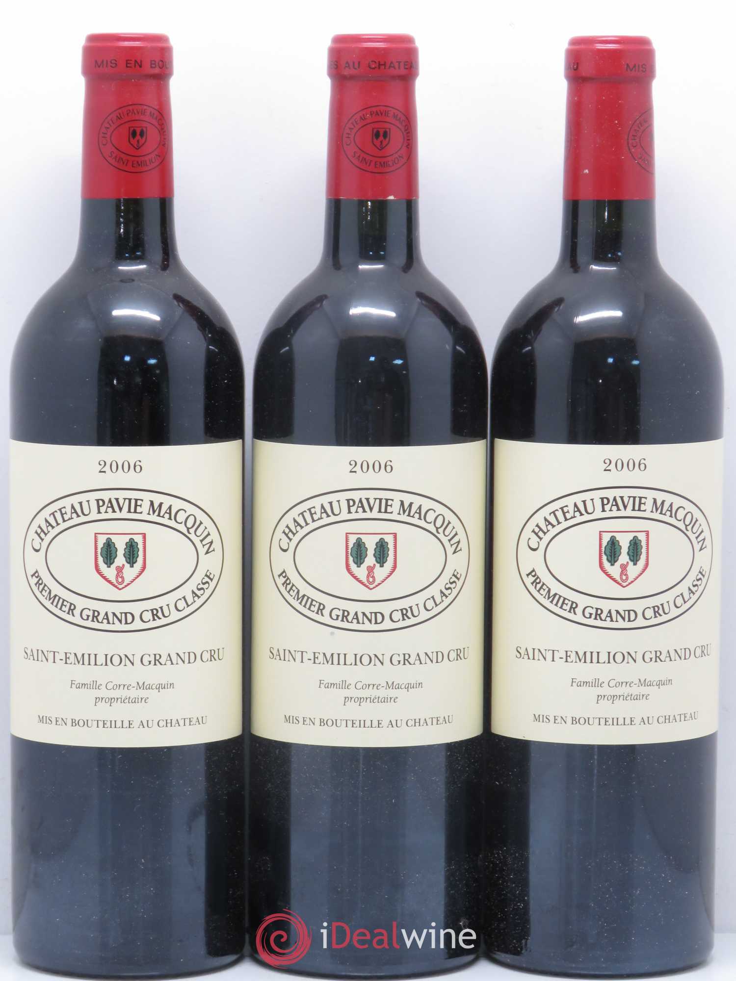 Château Pavie Macquin 1er Grand Cru Classé B (sans prix de réserve) 2006 - Lot de 3 bouteilles - 0