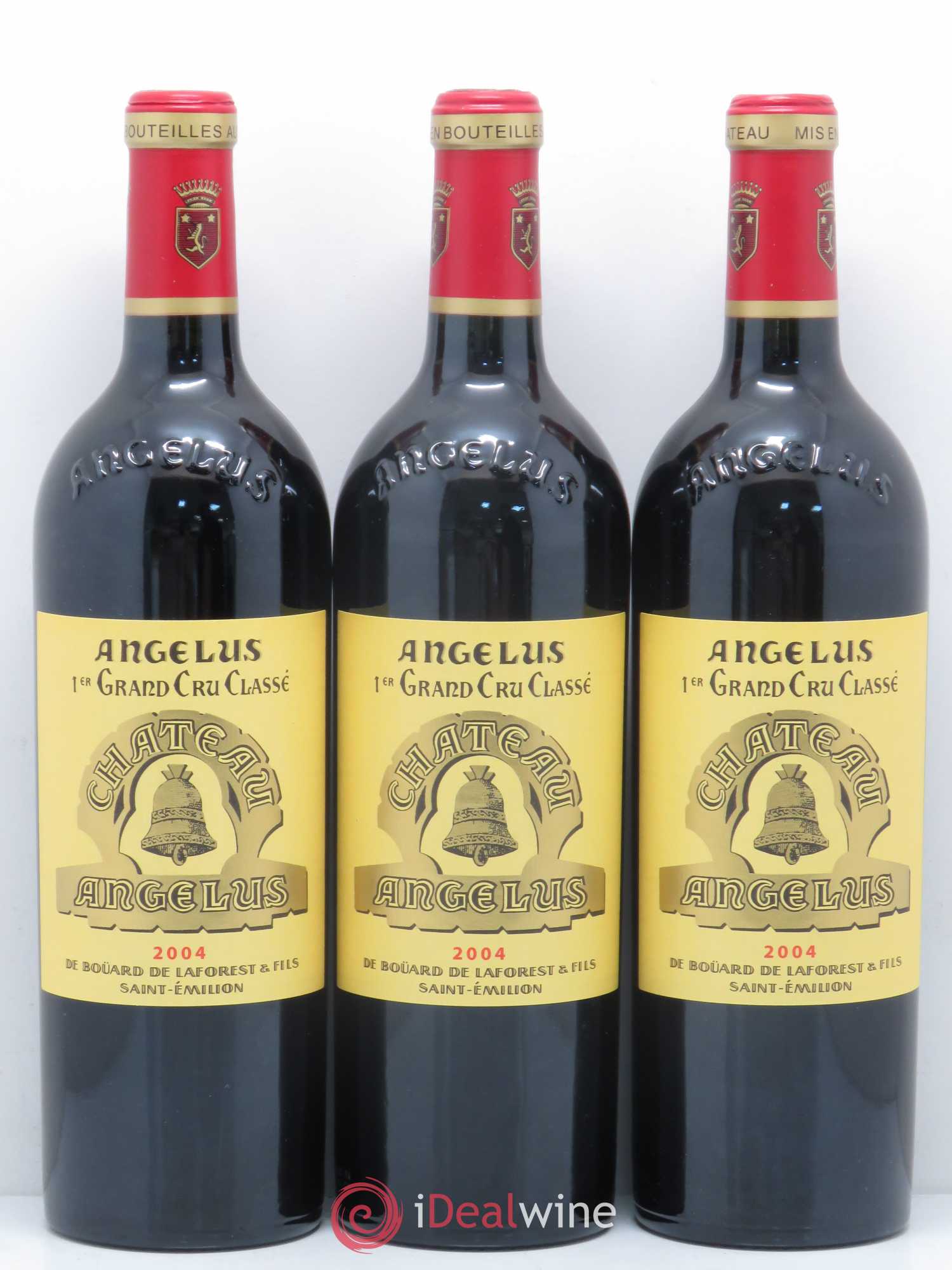 Château Angélus 1er Grand Cru Classé A 2004 - Lot de 3 bouteilles - 0