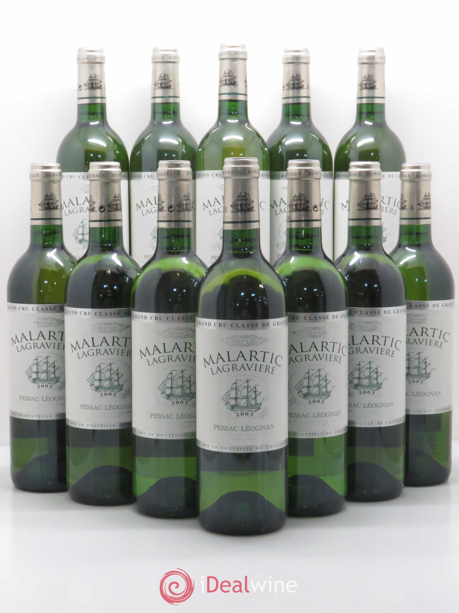 Château Malartic-Lagravière Cru Classé de Graves 2003 - Lot de 12 bouteilles - 0