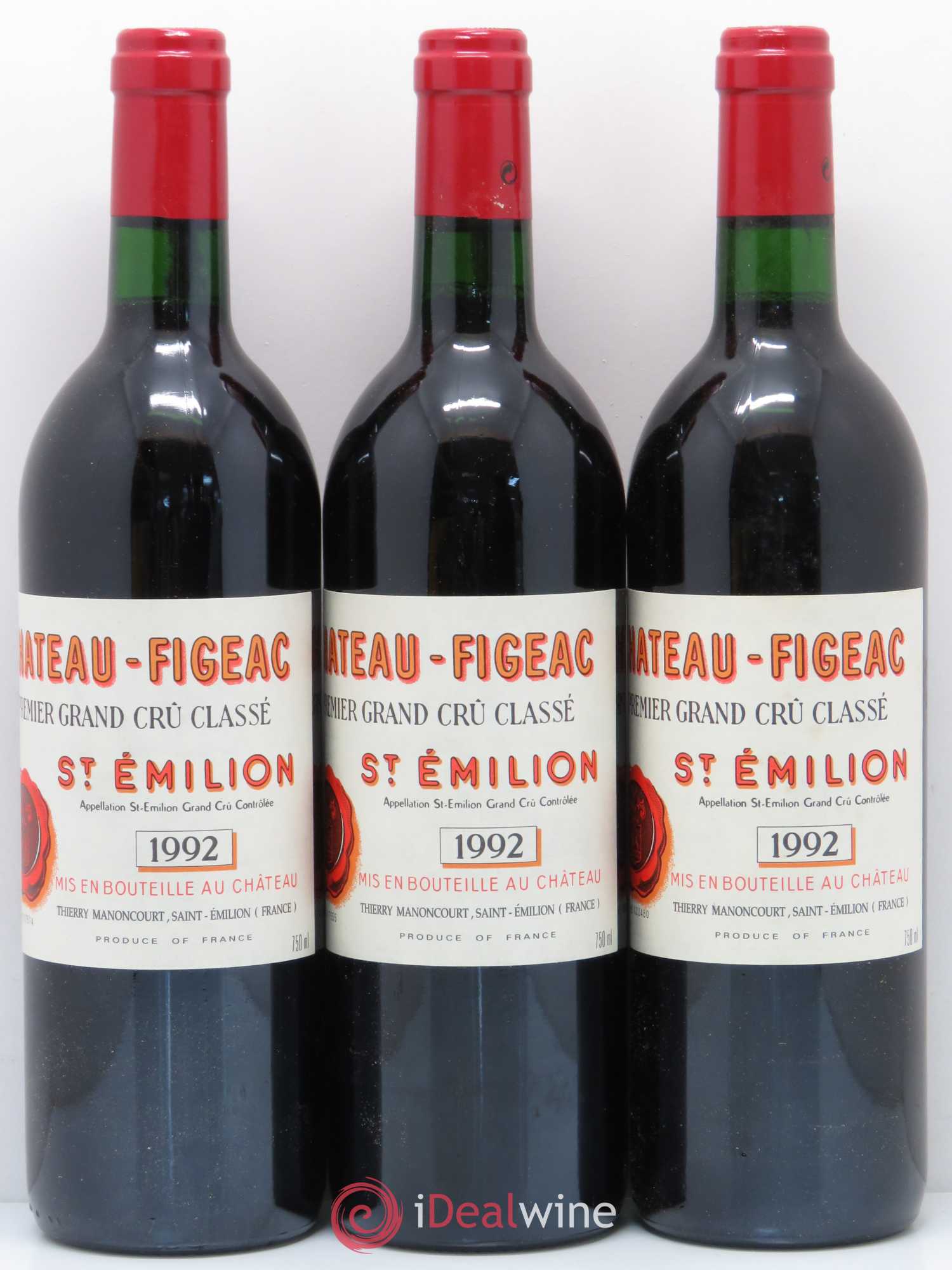 Château Figeac 1er Grand Cru Classé A 1992 - Lot de 12 bouteilles - 3