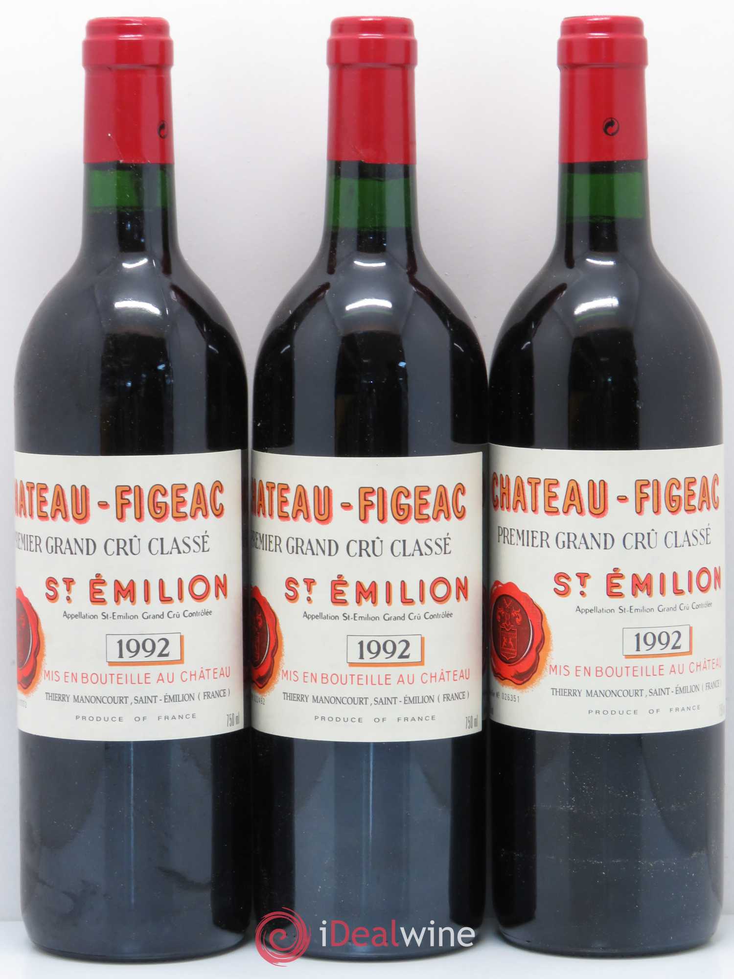 Château Figeac 1er Grand Cru Classé A 1992 - Lot de 12 bouteilles - 4