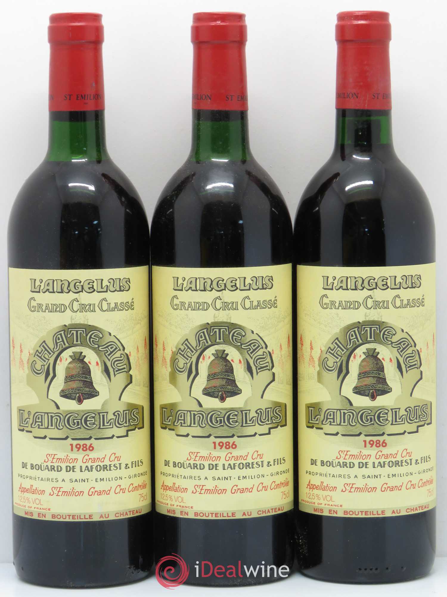 Château Angélus 1er Grand Cru Classé A 1986 - Lot de 6 bouteilles - 1