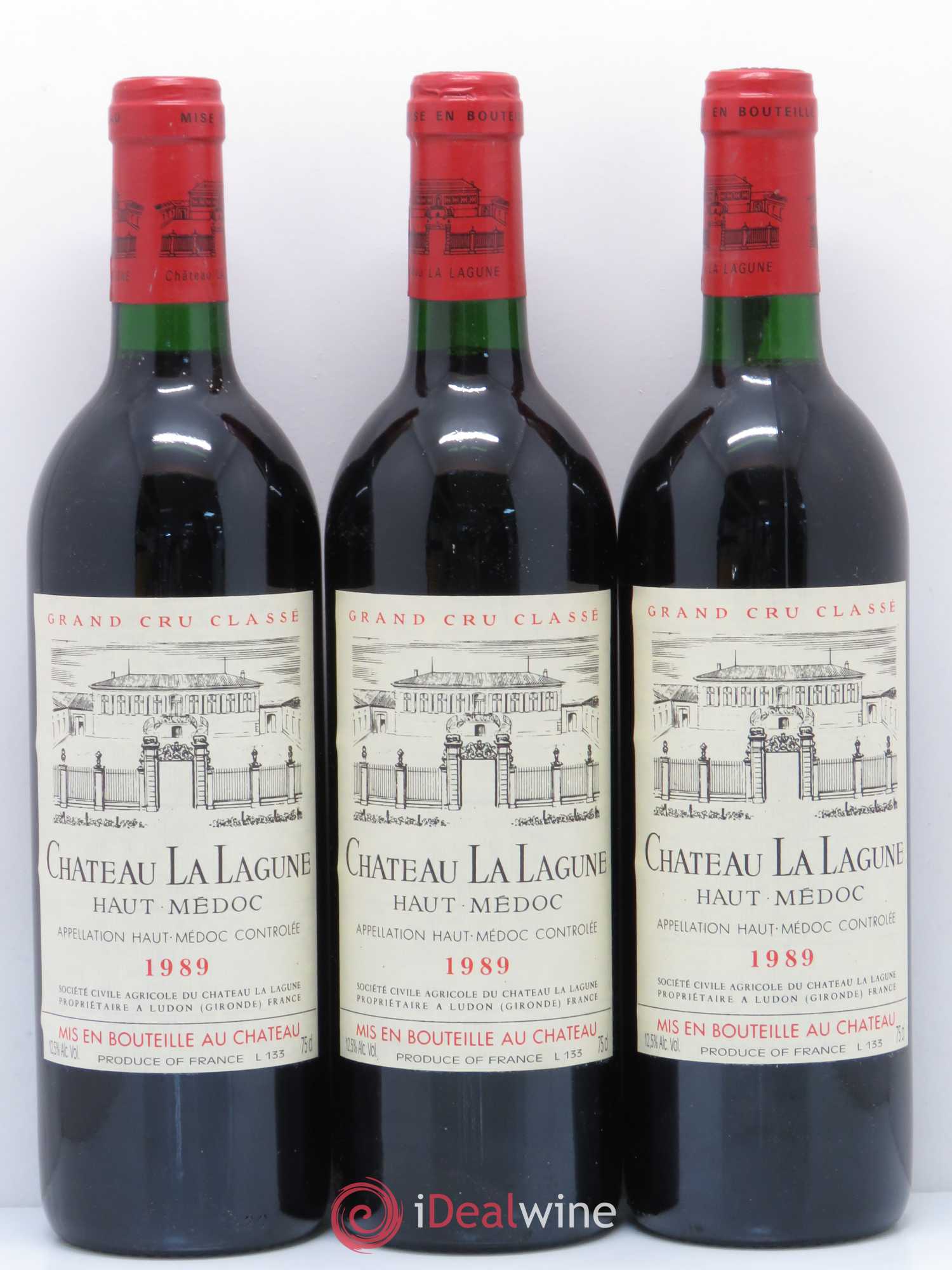 Château la Lagune 3ème Grand Cru Classé 1989 - Lot de 12 bouteilles - 1