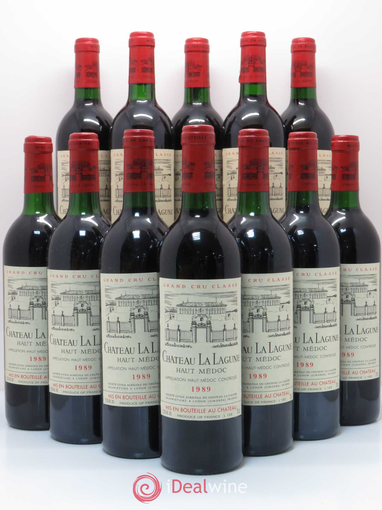 Château la Lagune 3ème Grand Cru Classé 1989 - Lot de 12 bouteilles - 0