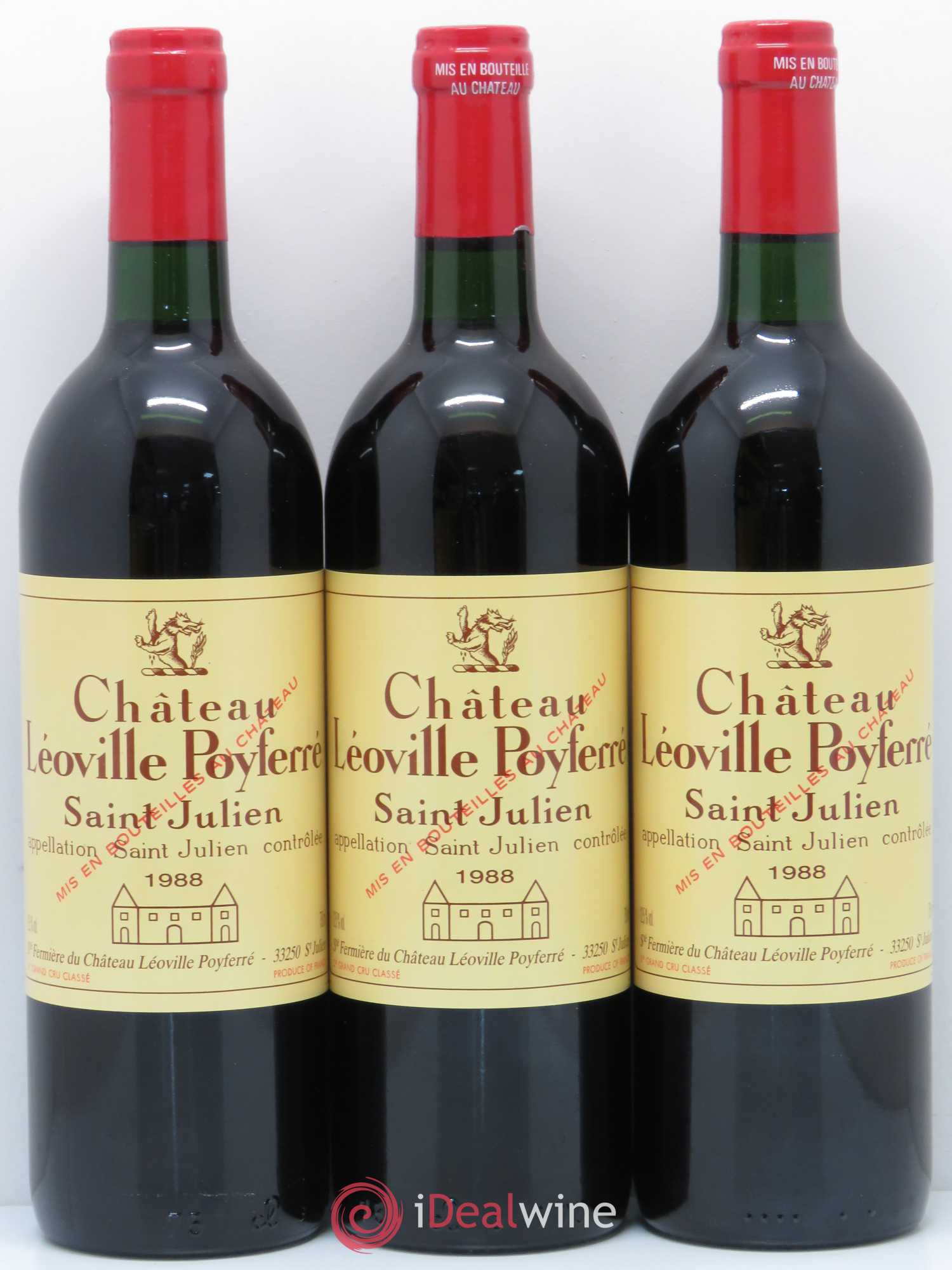 Château Léoville Poyferré 2ème Grand Cru Classé 1988 - Lot de 12 bouteilles - 3