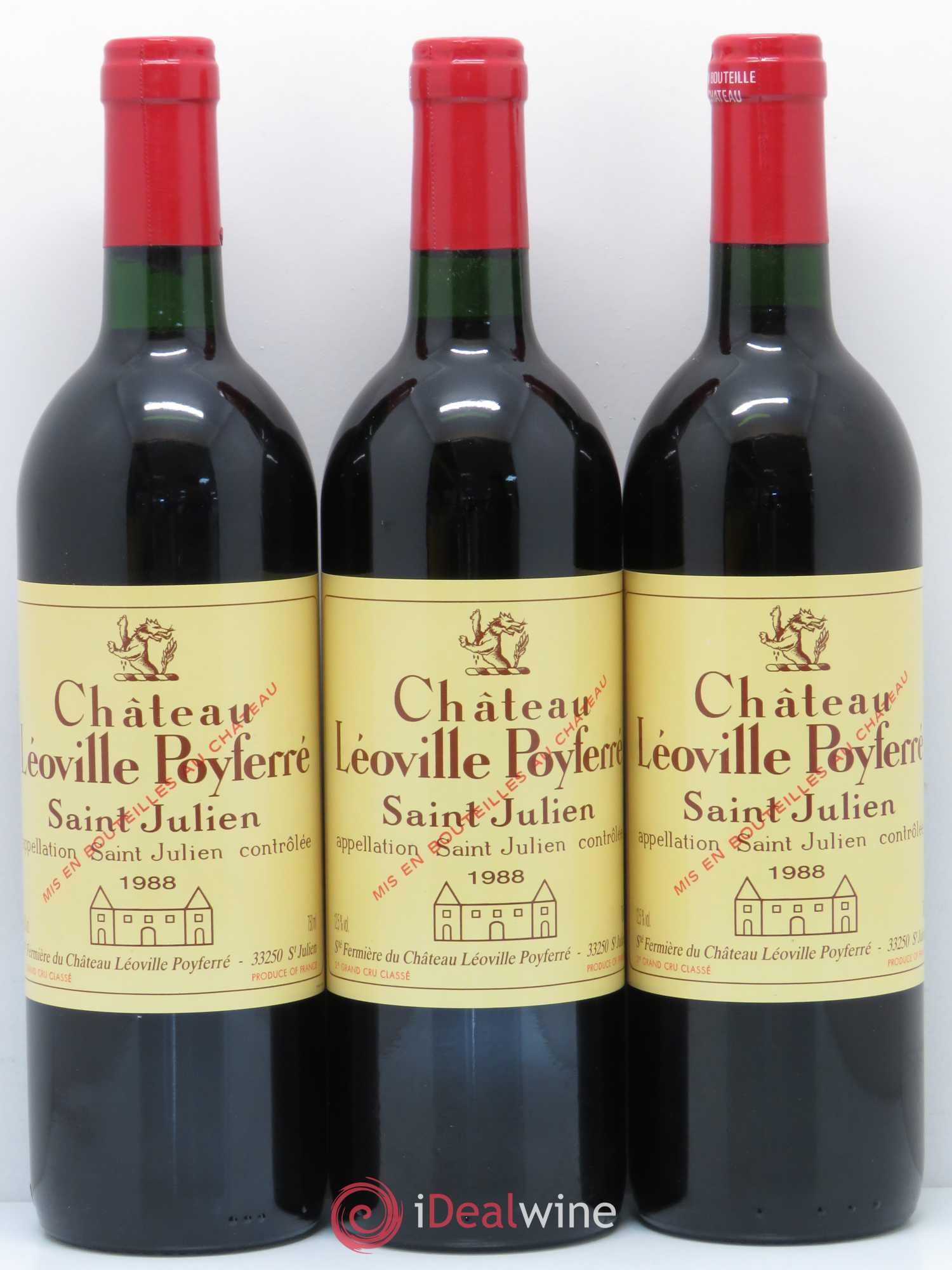 Château Léoville Poyferré 2ème Grand Cru Classé 1988 - Lot de 12 bouteilles - 4