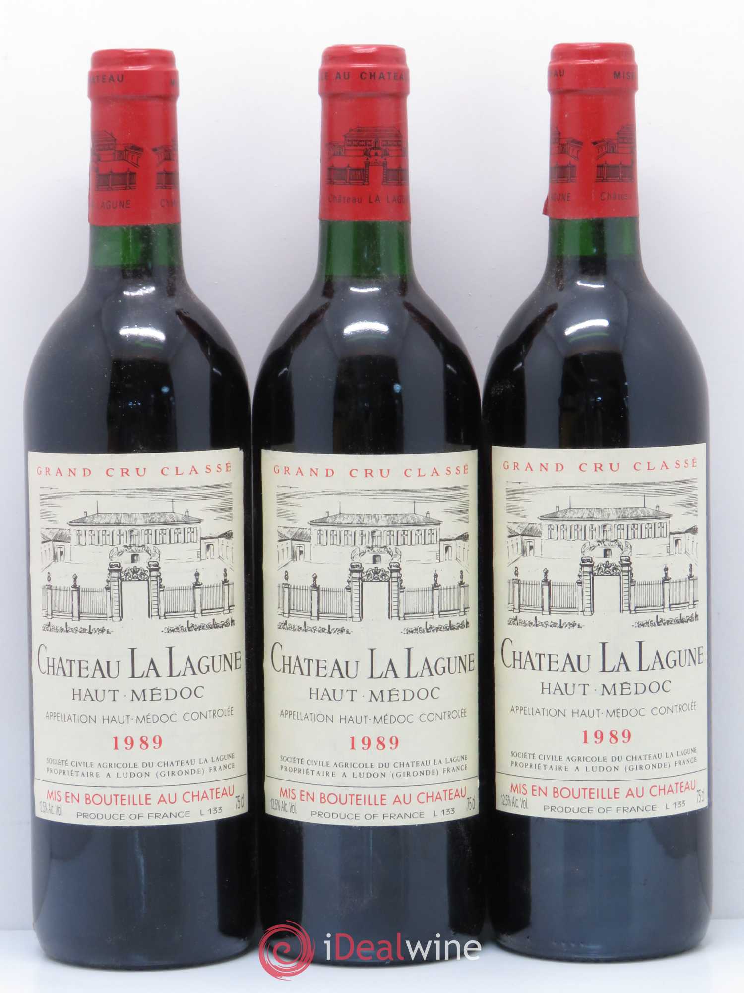 Château la Lagune 3ème Grand Cru Classé 1989 - Lot de 12 bouteilles - 1