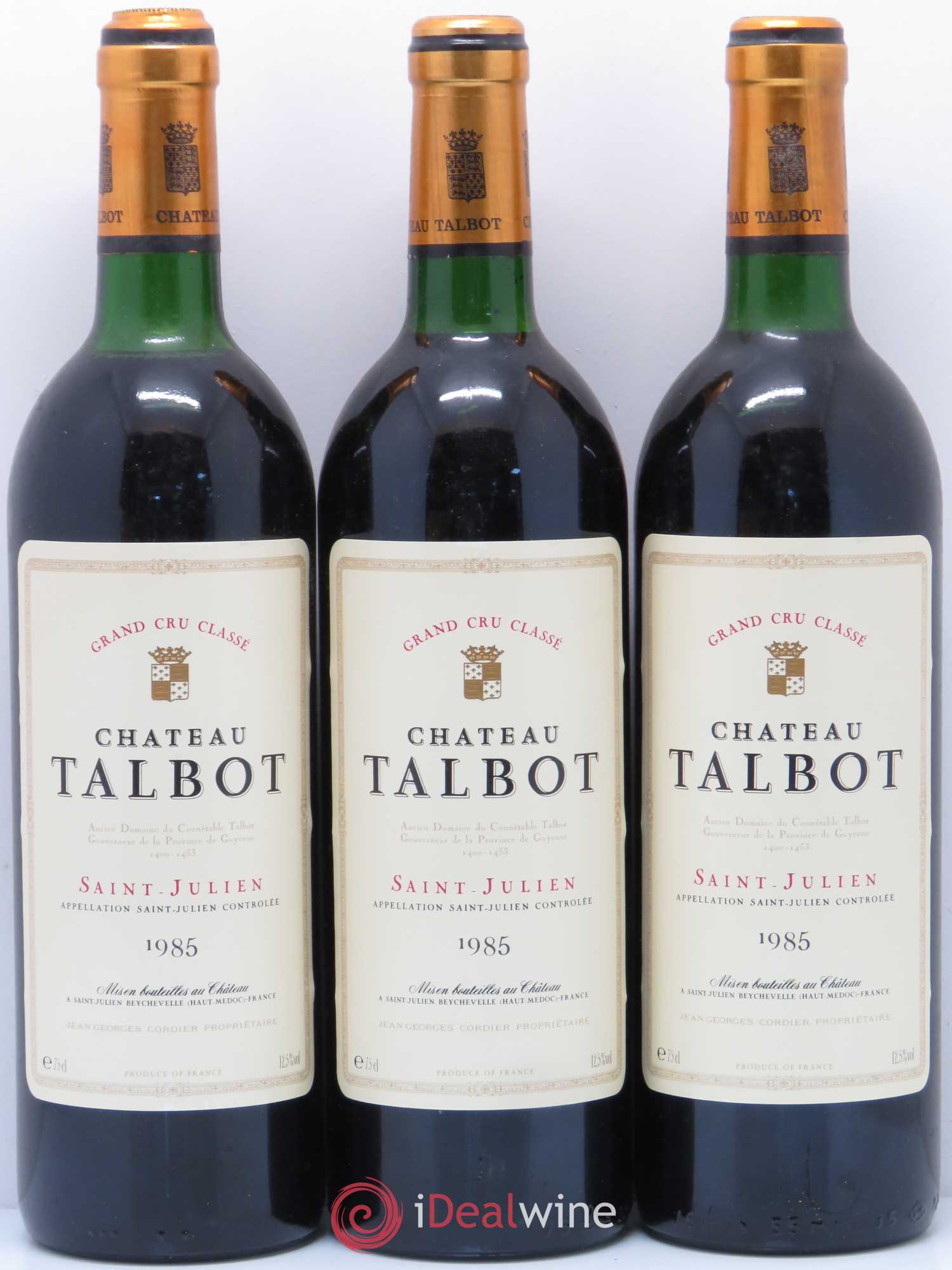 Château Talbot 4ème Grand Cru Classé 1985 - Lot de 12 bouteilles - 2