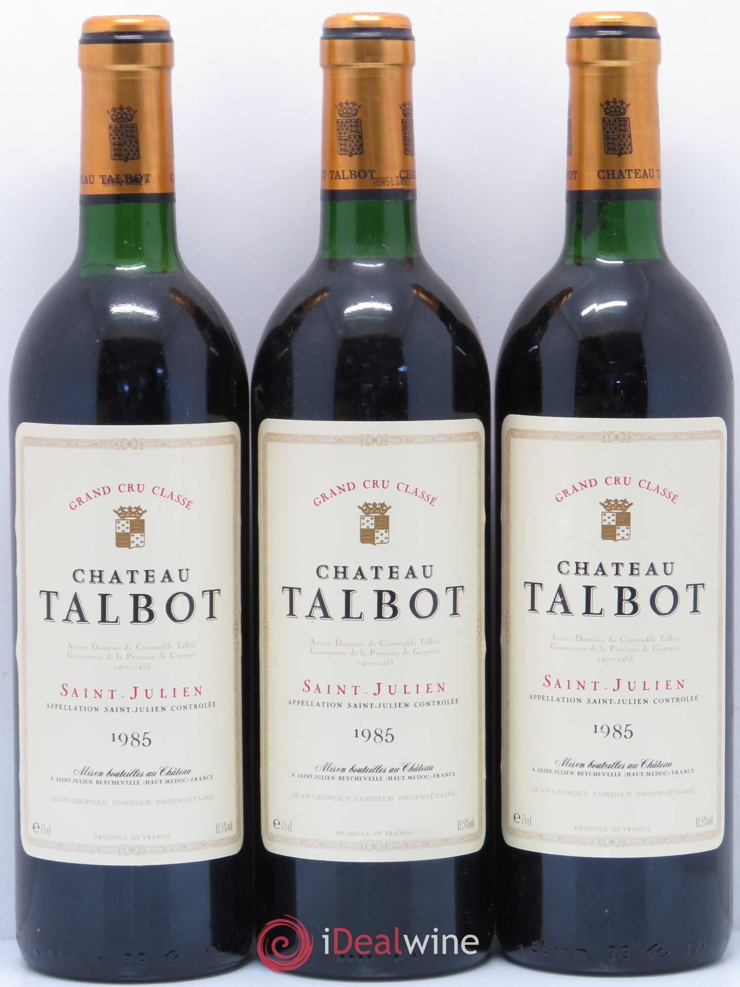Château Talbot 4ème Grand Cru Classé 1985 - Lot de 12 bouteilles - 3