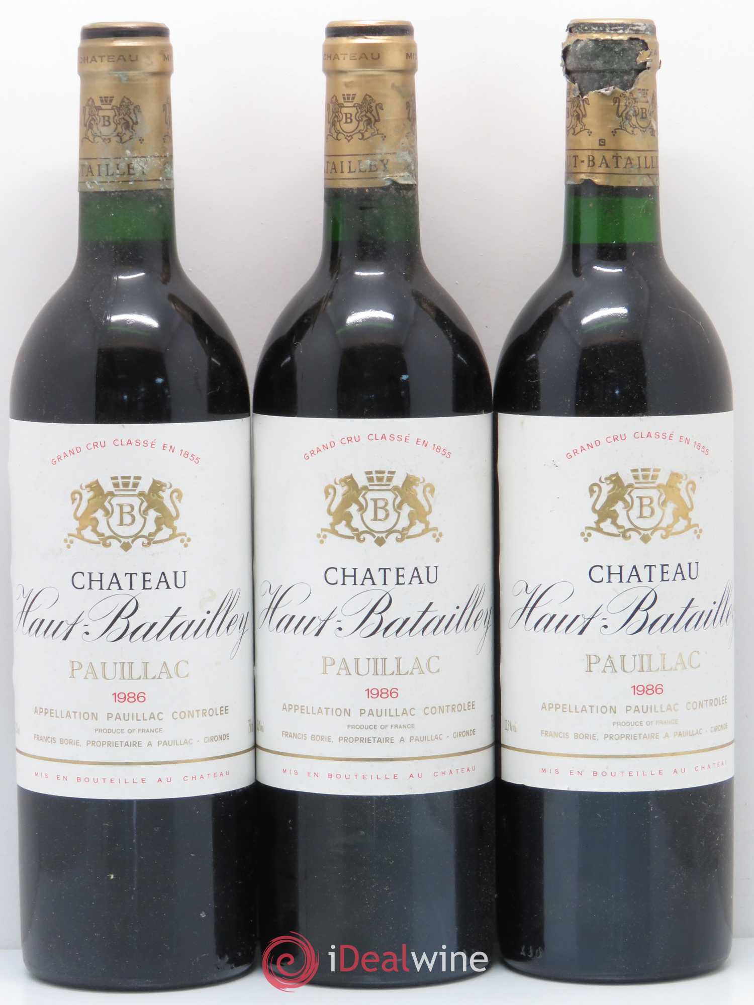 Château Haut Batailley 5ème Grand Cru Classé 1986 - Lot de 12 bouteilles - 1