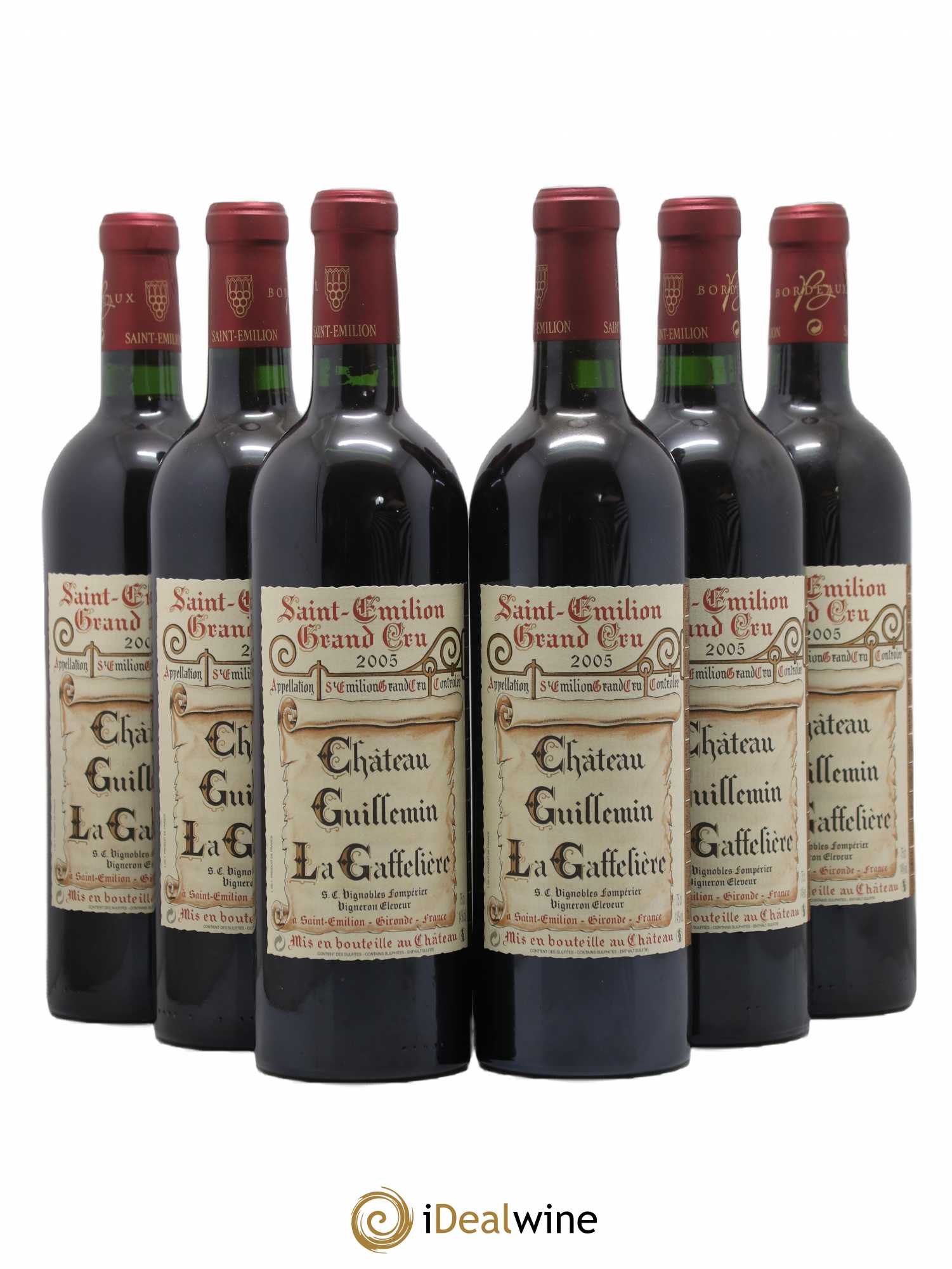 Saint-Émilion Grand Cru Guillemin La Gaffelière 2005 - Lot de 6 bouteilles - 0