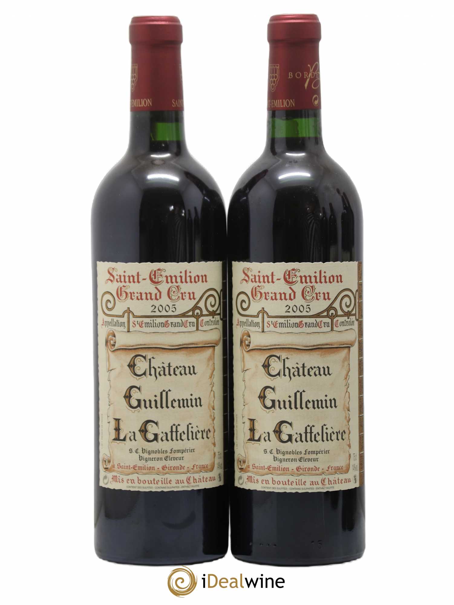 Saint-Émilion Grand Cru Guillemin La Gaffelière 2005 - Lot de 2 bouteilles - 0