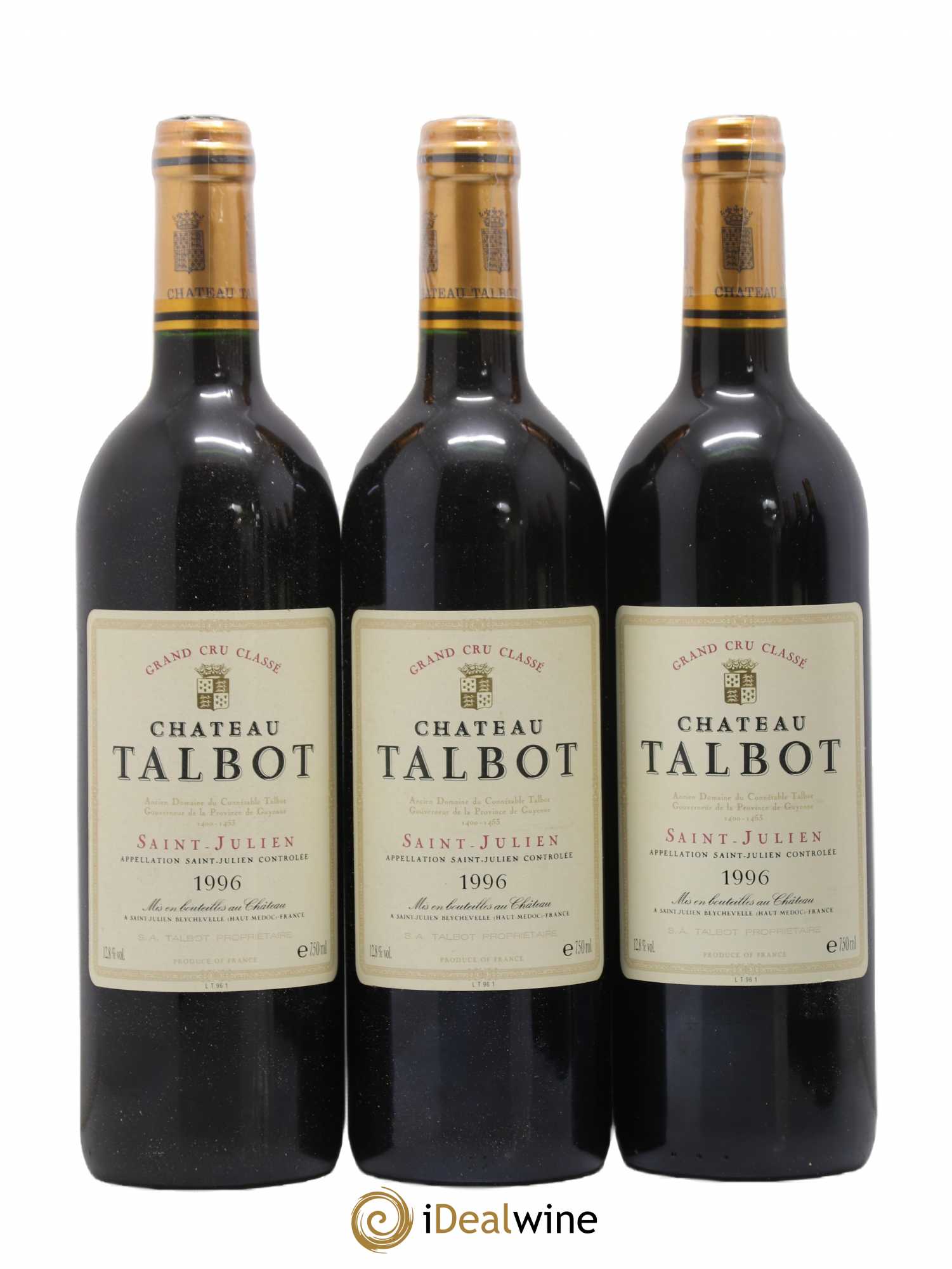 Château Talbot 4ème Grand Cru Classé 1996 - Lot de 6 bouteilles - 2