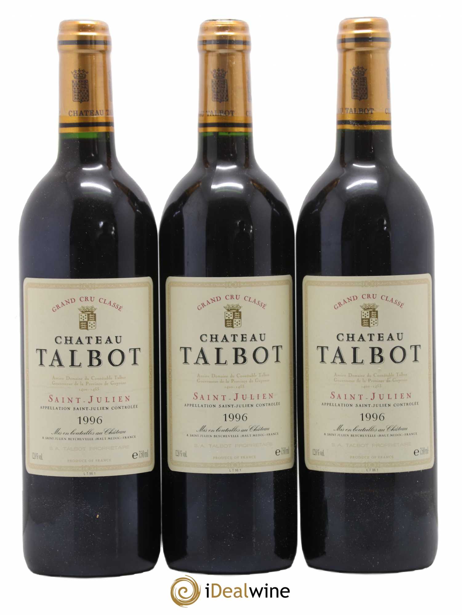 Château Talbot 4ème Grand Cru Classé 1996 - Lot de 6 bouteilles - 2