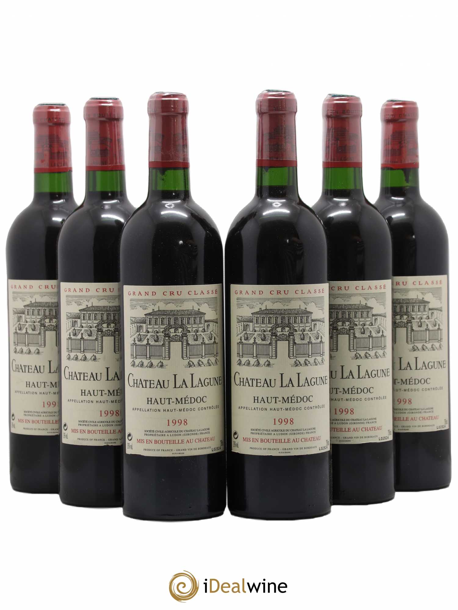 Château la Lagune 3ème Grand Cru Classé 1998 - Lot de 6 bouteilles - 0