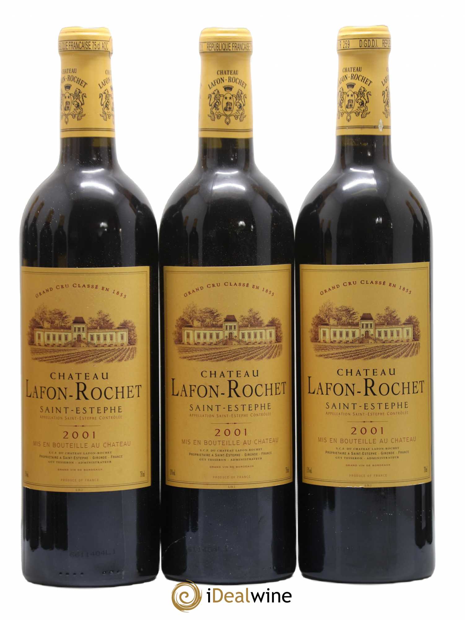 Château Lafon Rochet 4ème Grand Cru Classé 2001 - Lot de 12 bouteilles - 2