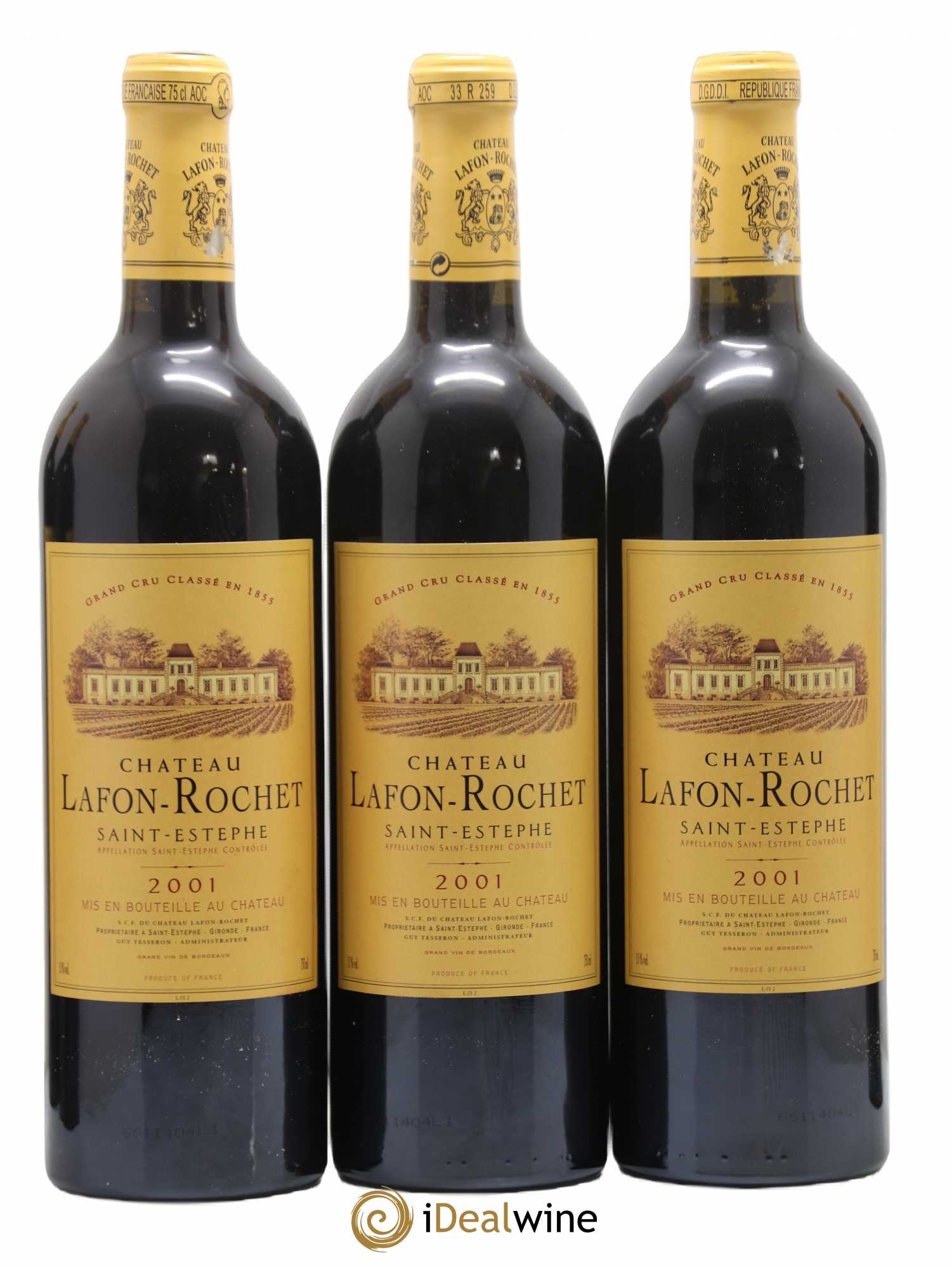 Château Lafon Rochet 4ème Grand Cru Classé 2001 - Lot de 12 bouteilles - 3