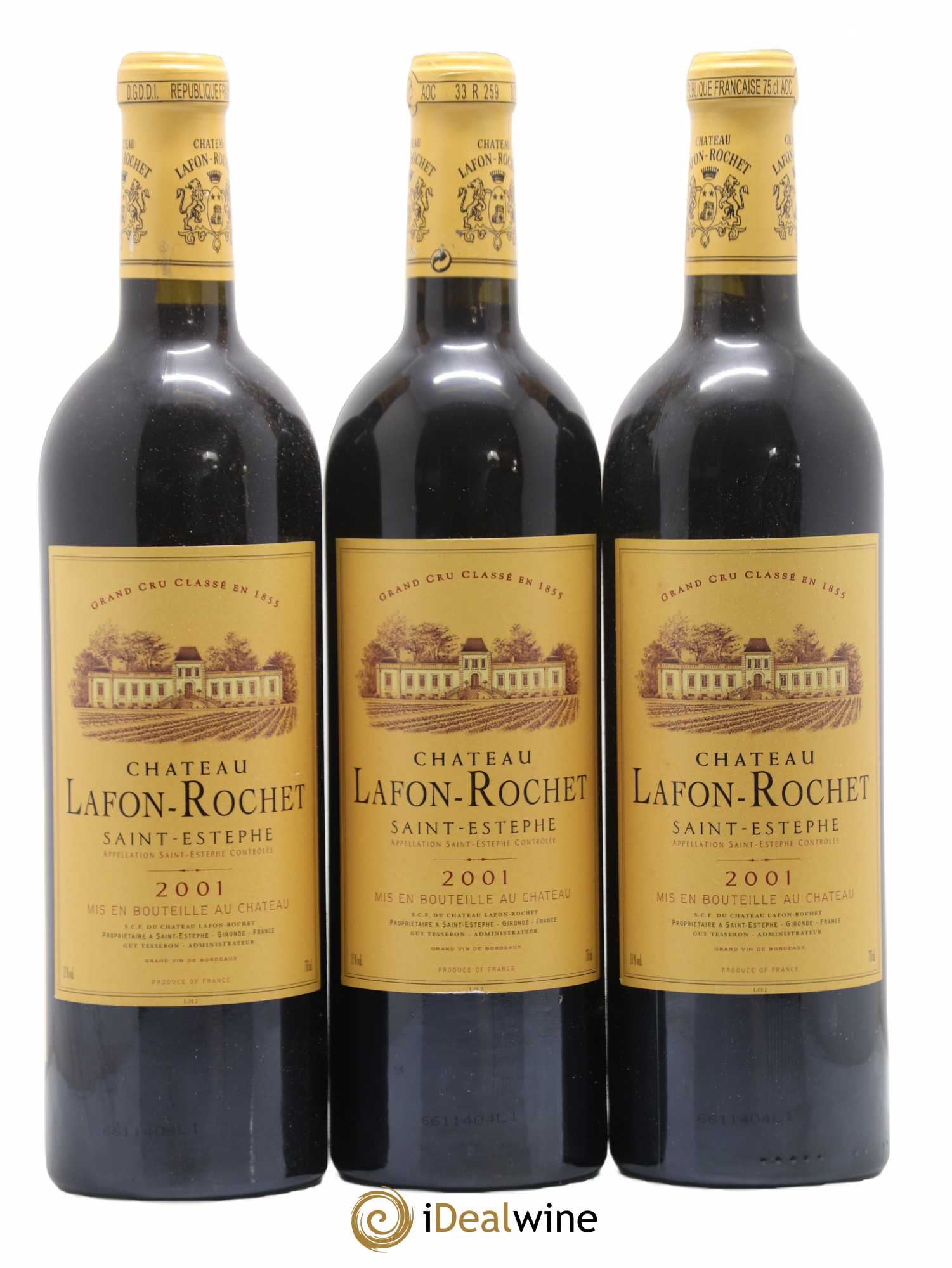 Château Lafon Rochet 4ème Grand Cru Classé 2001 - Lot de 12 bouteilles - 4