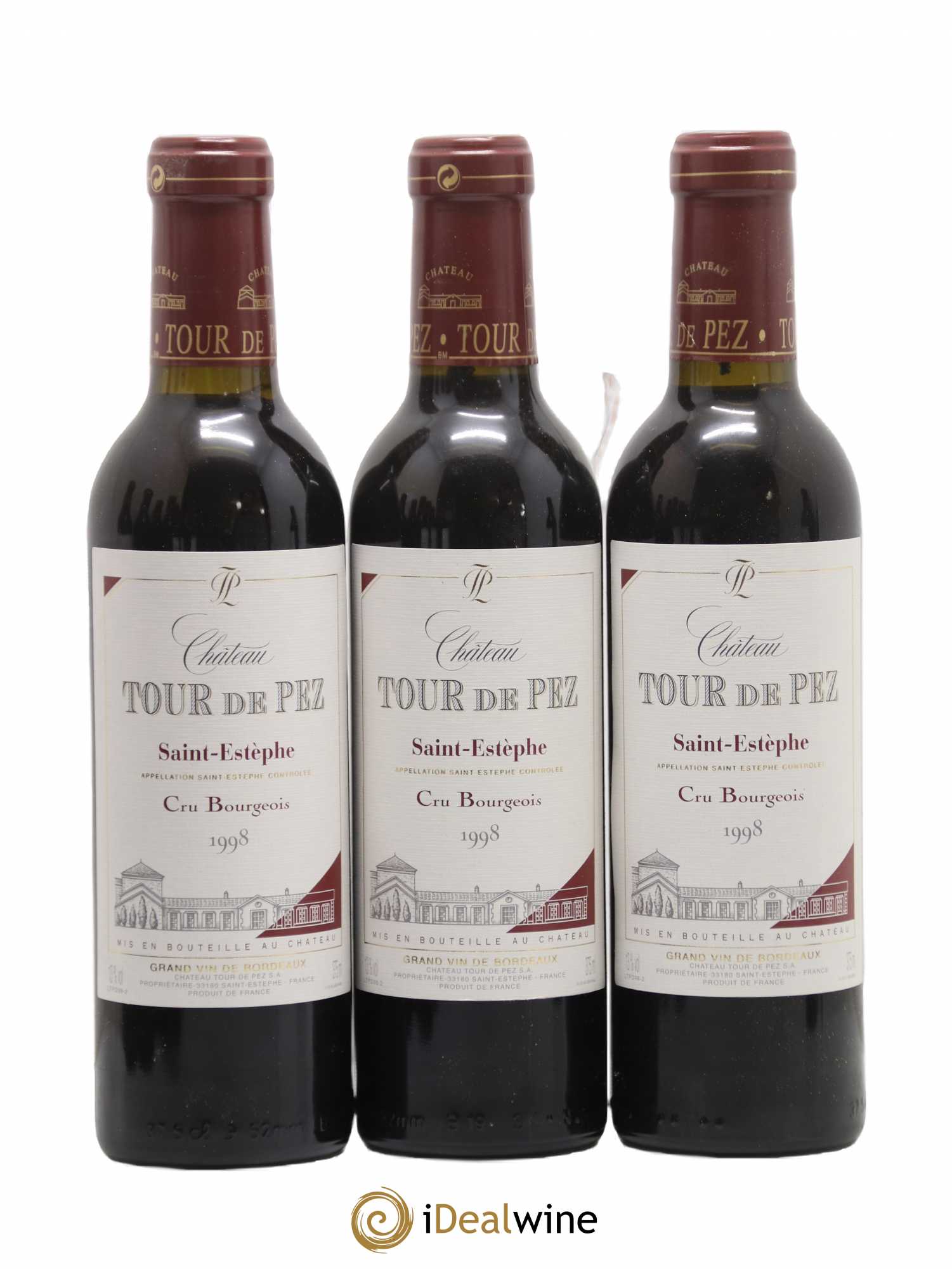 Château Tour de Pez Cru Bourgeois 1998 - Lot de 12 demi bouteilles - 1
