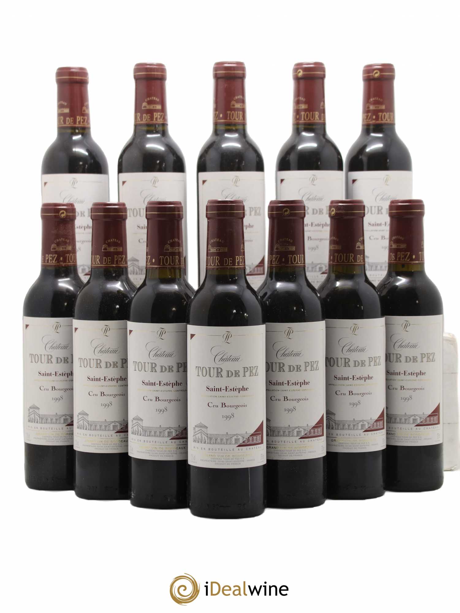Château Tour de Pez Cru Bourgeois 1998 - Lot de 12 demi bouteilles - 0