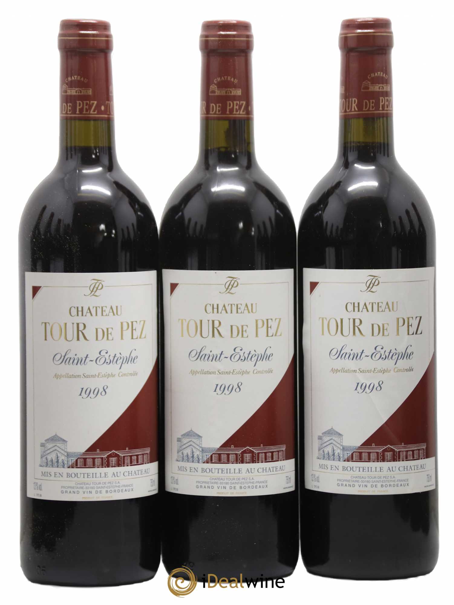Château Tour de Pez Cru Bourgeois 1998 - Lot de 12 bouteilles - 1