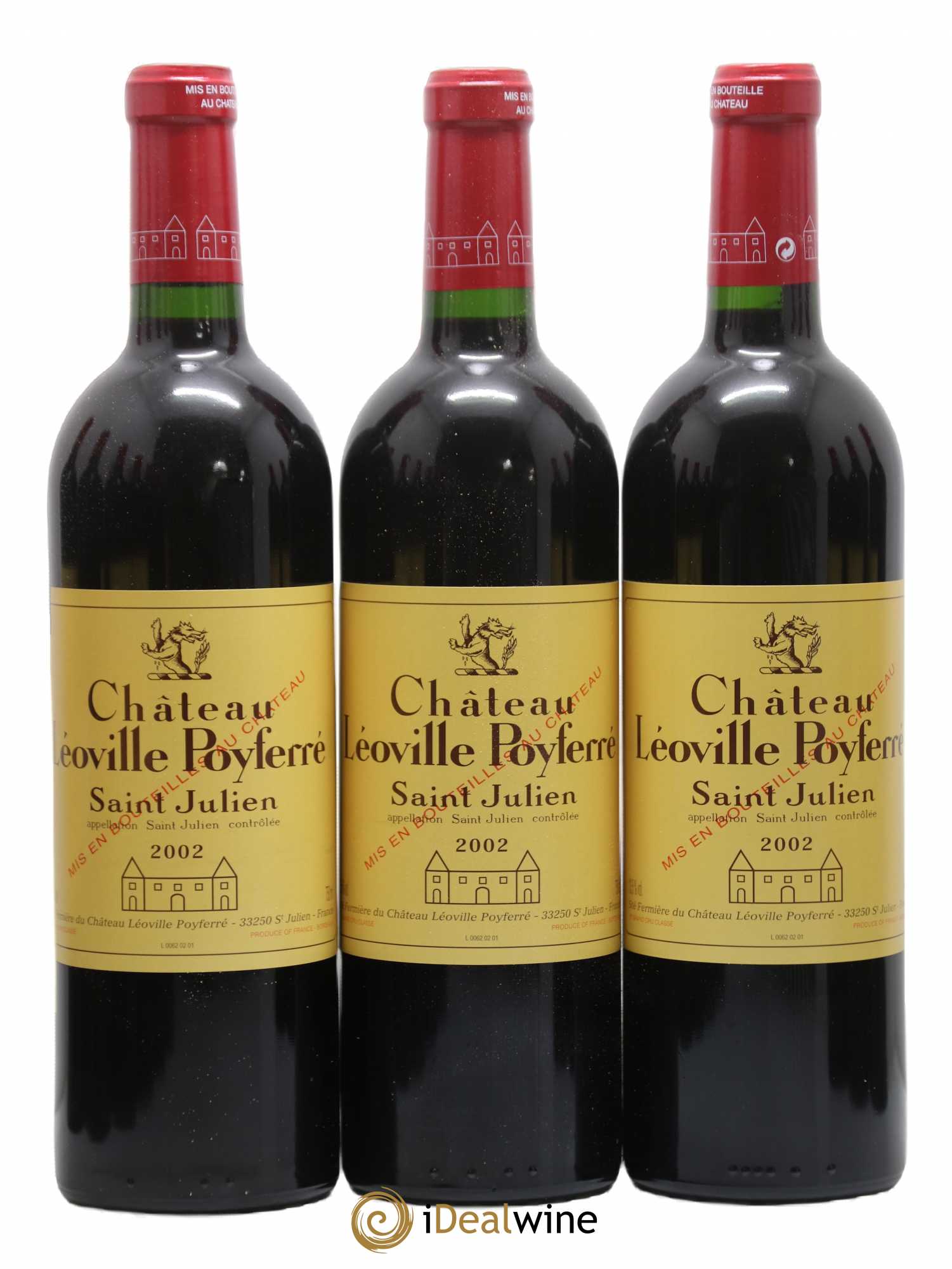 Château Léoville Poyferré 2ème Grand Cru Classé 2002 - Lotto di 12 bottiglie - 1