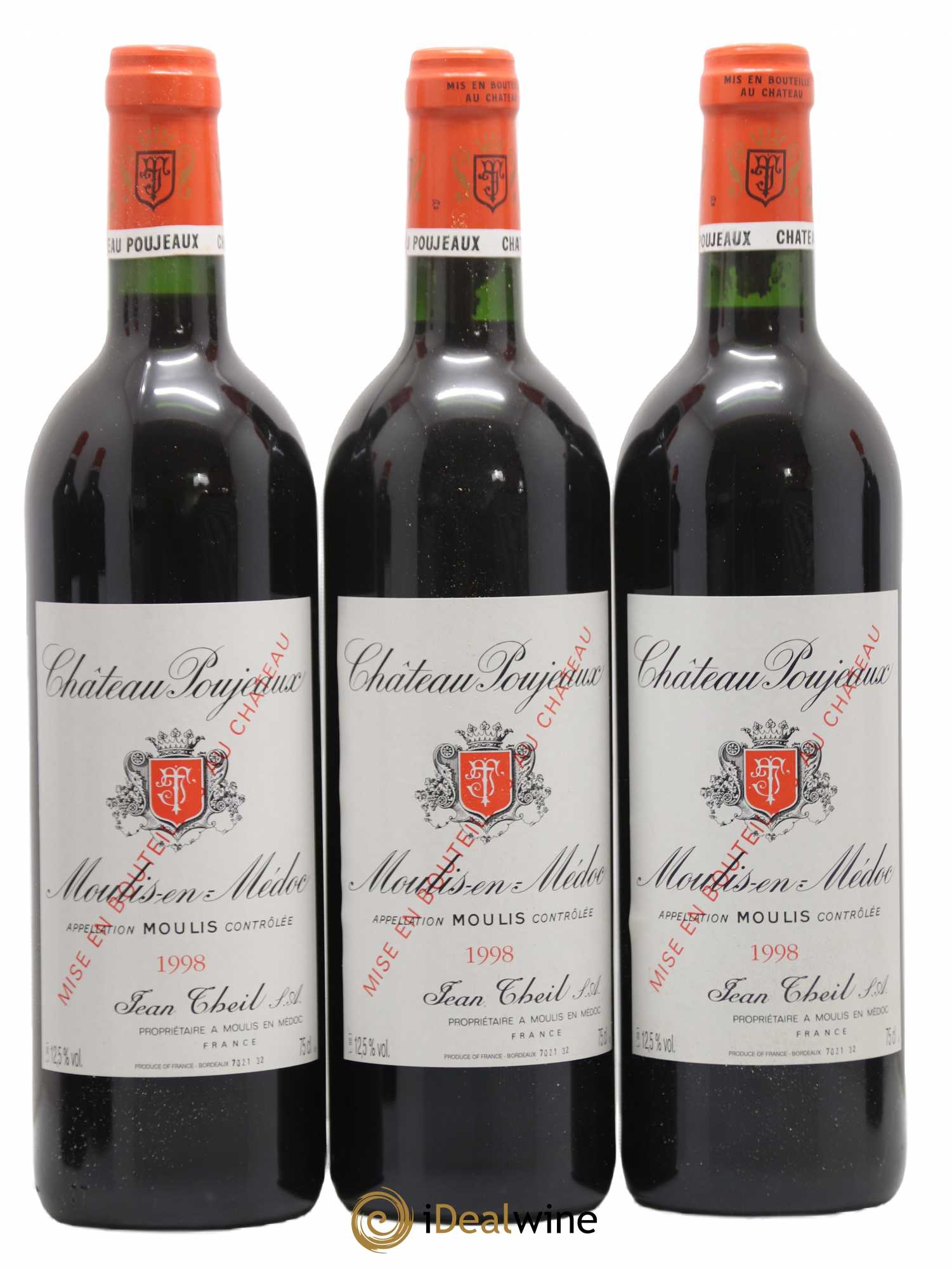 Château Poujeaux 1998 - Lot de 12 bouteilles - 3