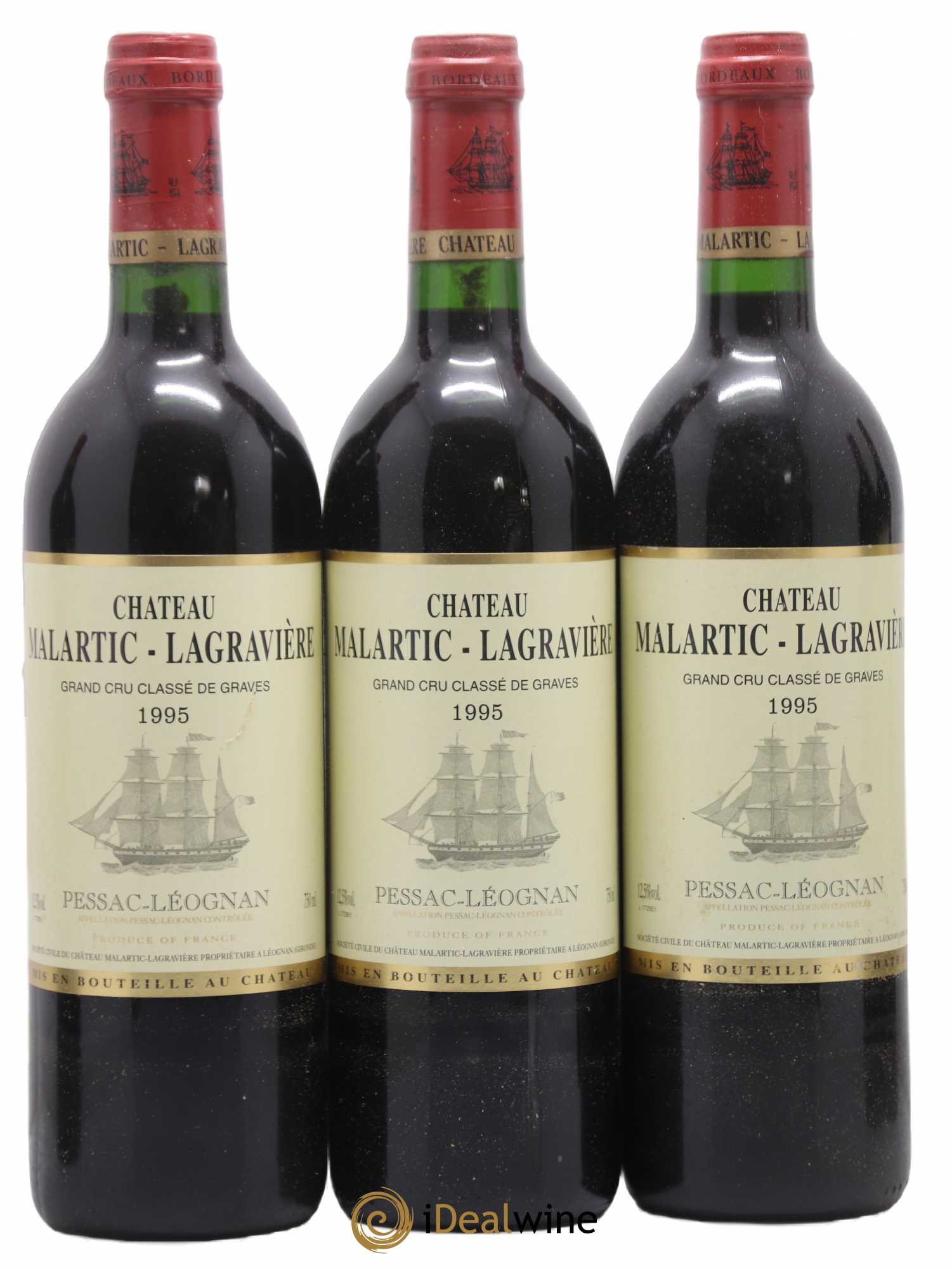 Château Malartic-Lagravière Cru Classé de Graves 1995 - Lot de 12 bouteilles - 3