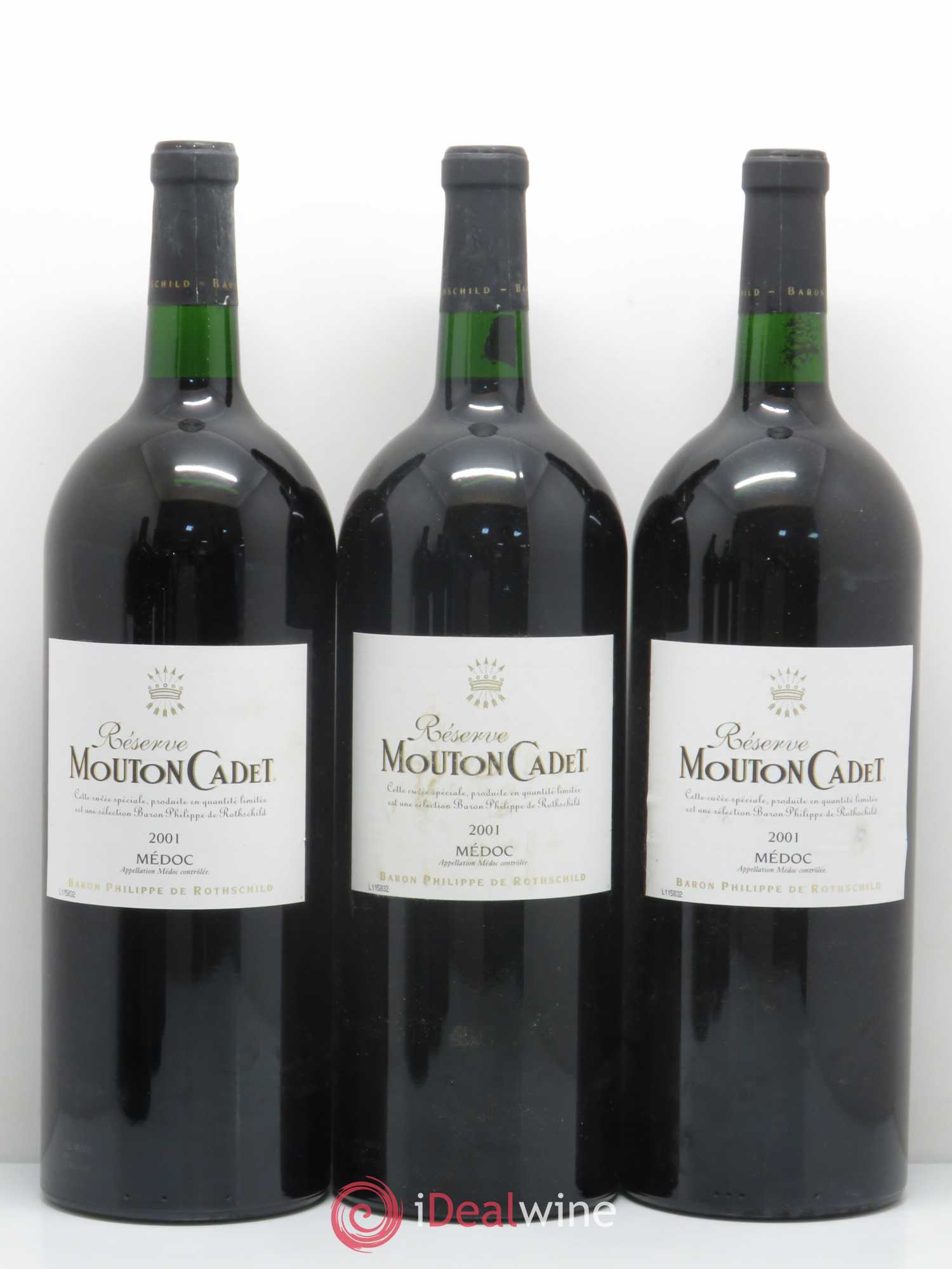 Château Mouton Cadet 2001 - Lot de 6 magnums - 1