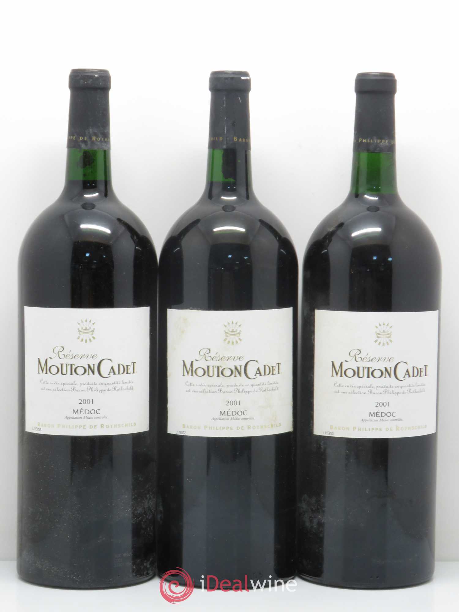 Château Mouton Cadet 2001 - Lot de 6 magnums - 2