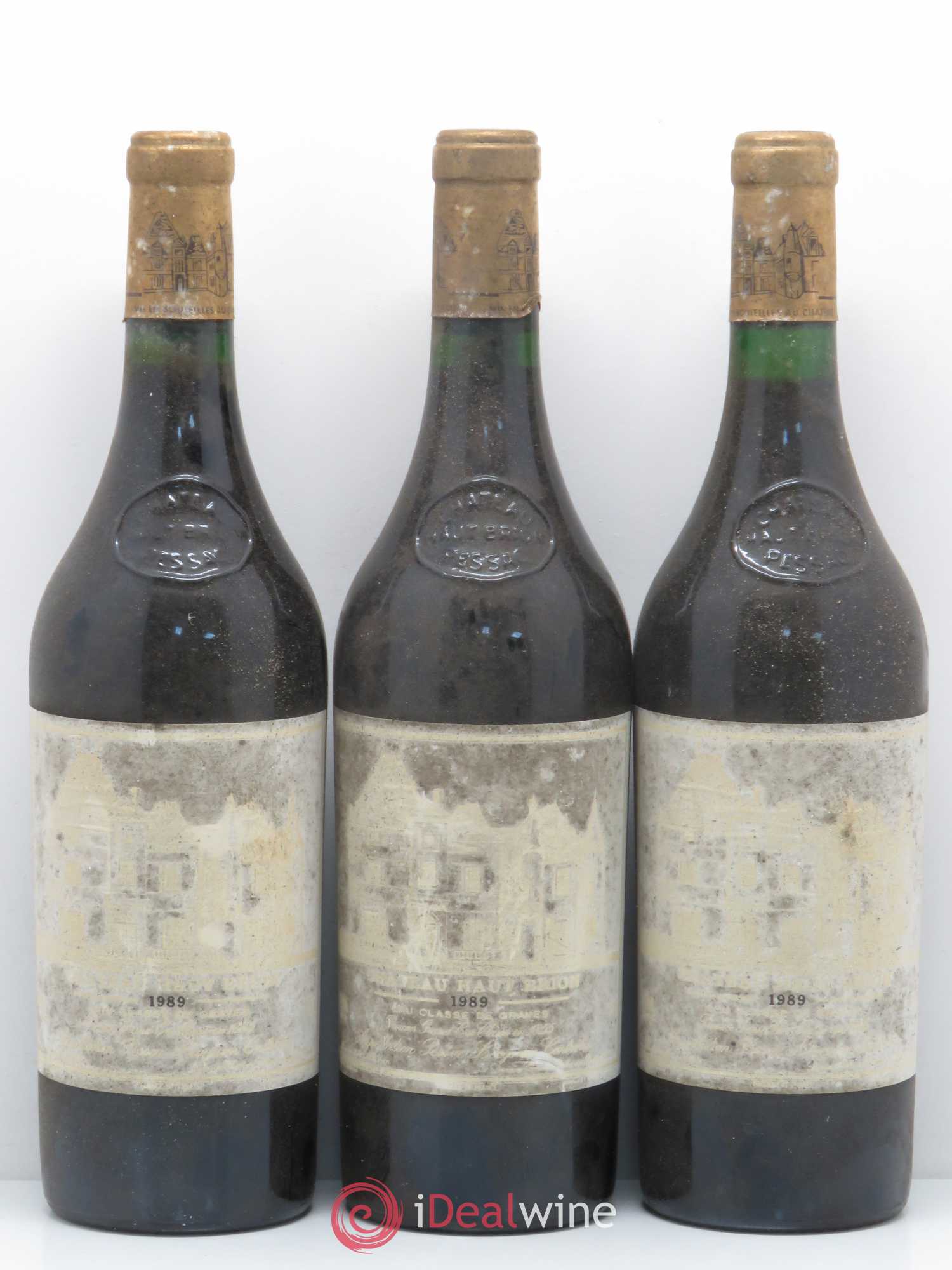 Château Haut Brion 1er Grand Cru Classé 1989 - Lot de 3 bouteilles - 0