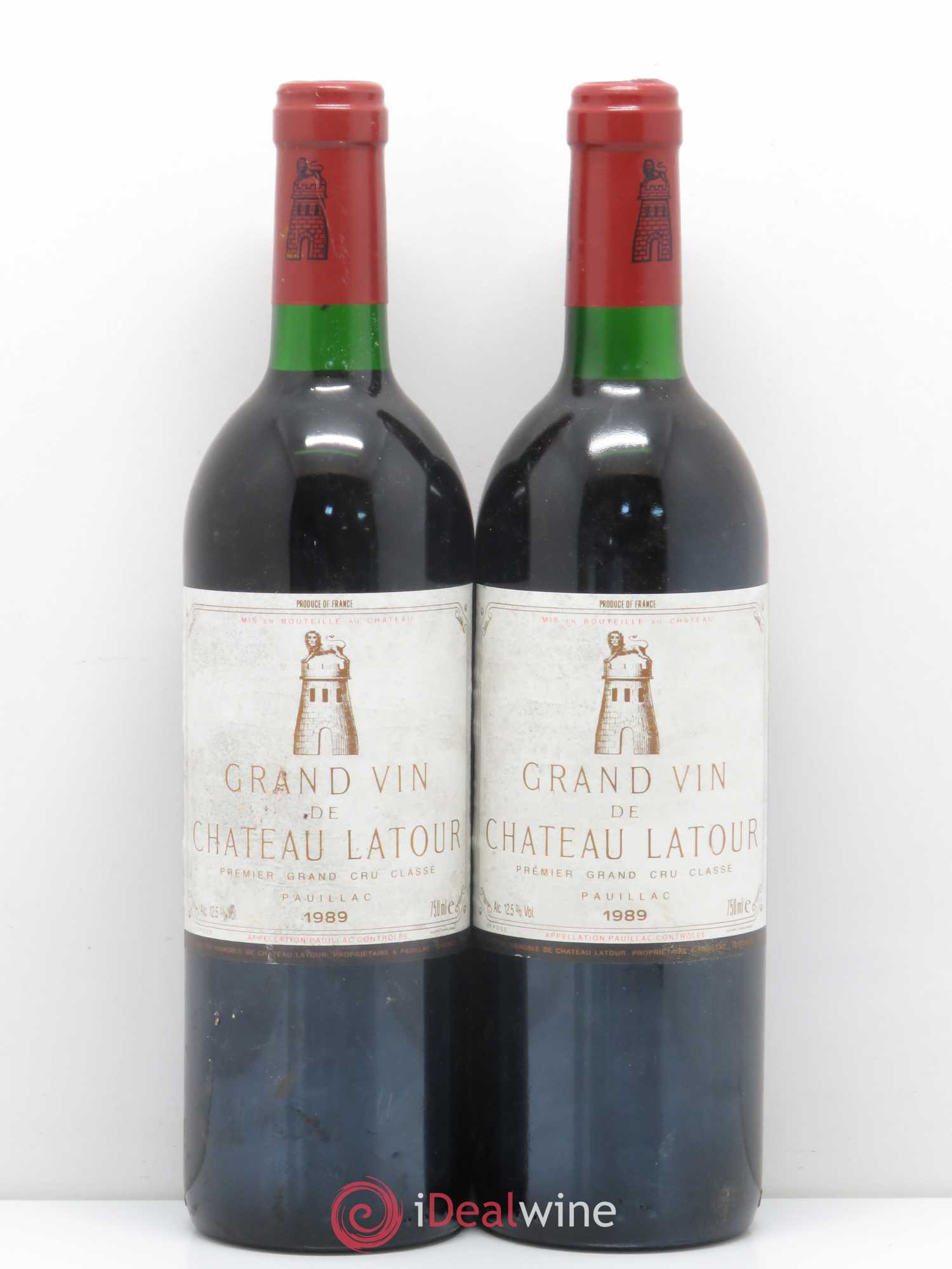 Château Latour 1er Grand Cru Classé 1989 - Lot de 2 bouteilles - 0