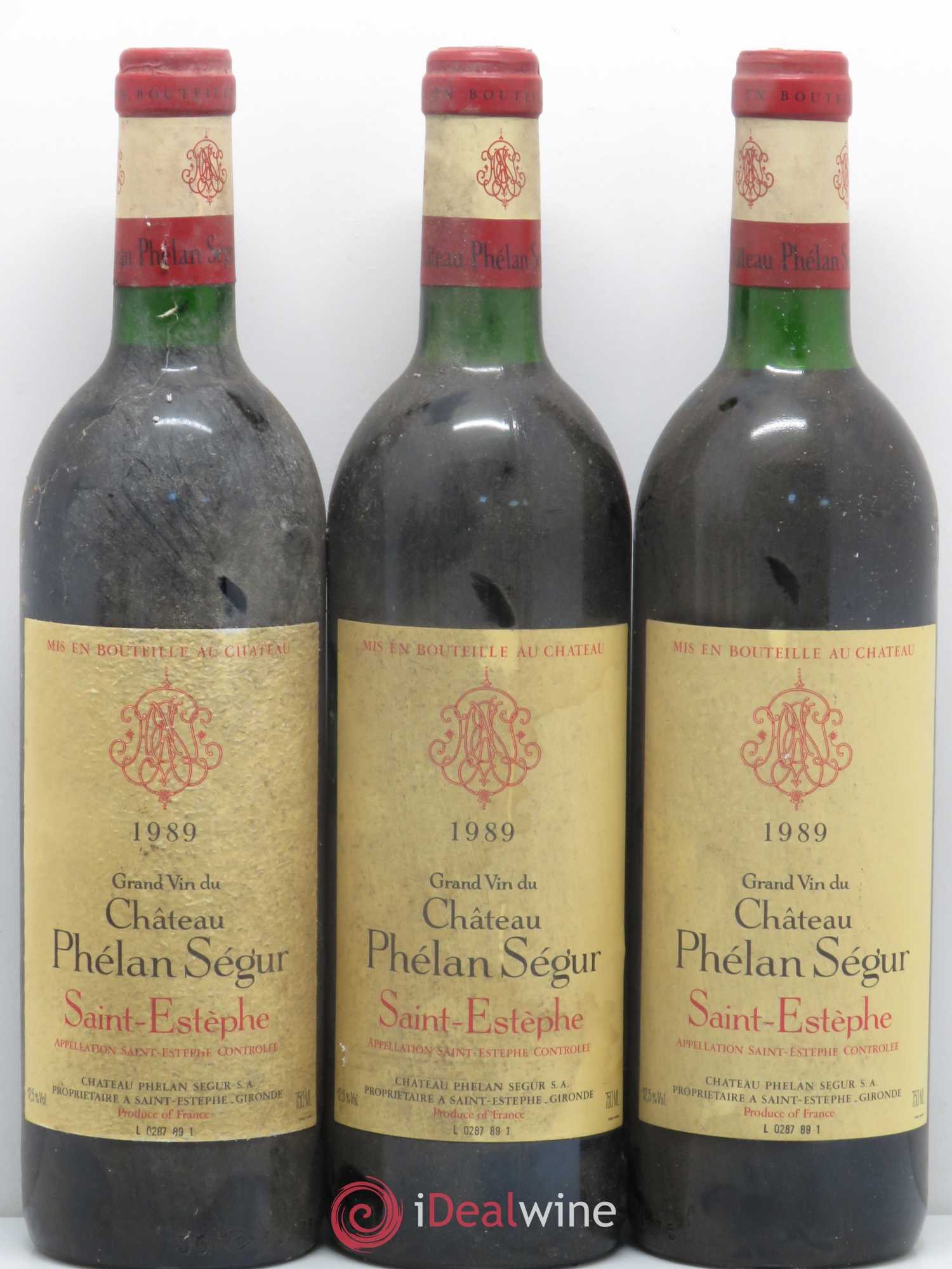 Château Phélan Ségur 1989 - Lot de 6 bouteilles - 1