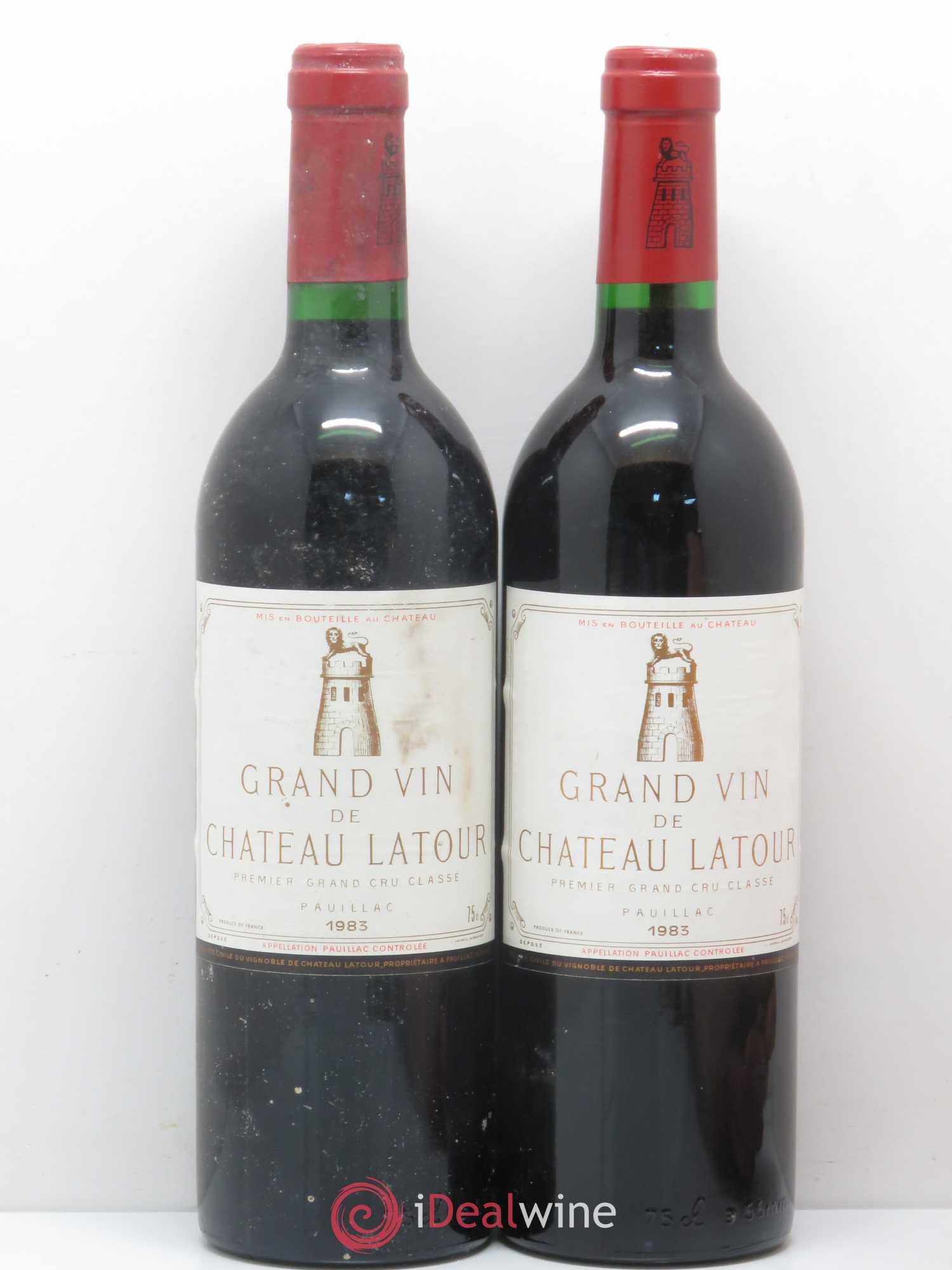 Château Latour 1er Grand Cru Classé 1983 - Lot de 2 bouteilles - 0