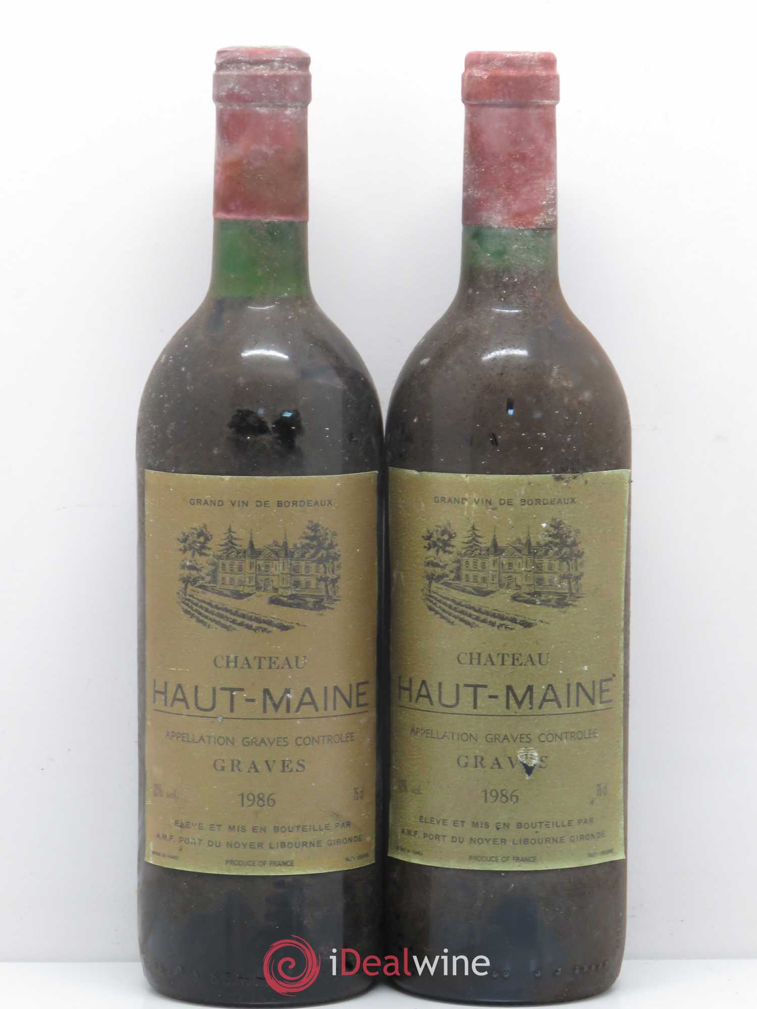 Graves Chateau Haut Maine (sans prix de réserve) 1986 - Posten von 5 Flaschen - 2