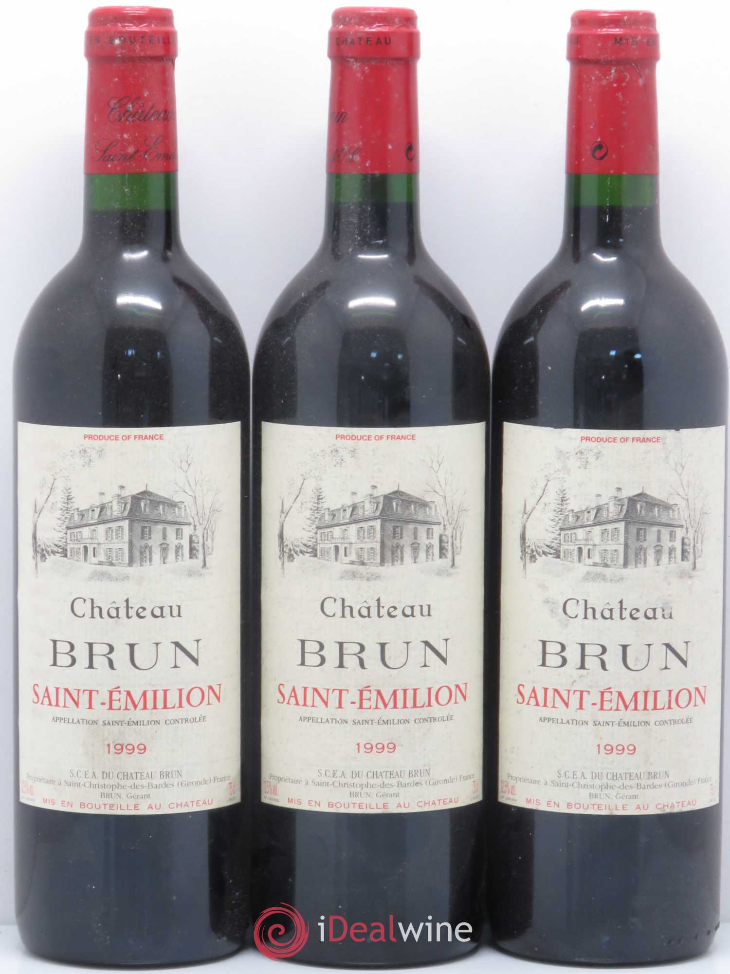 Saint-Émilion Chateau Brun (sans prix de réserve) 1999 - Lot de 6 bouteilles - 2