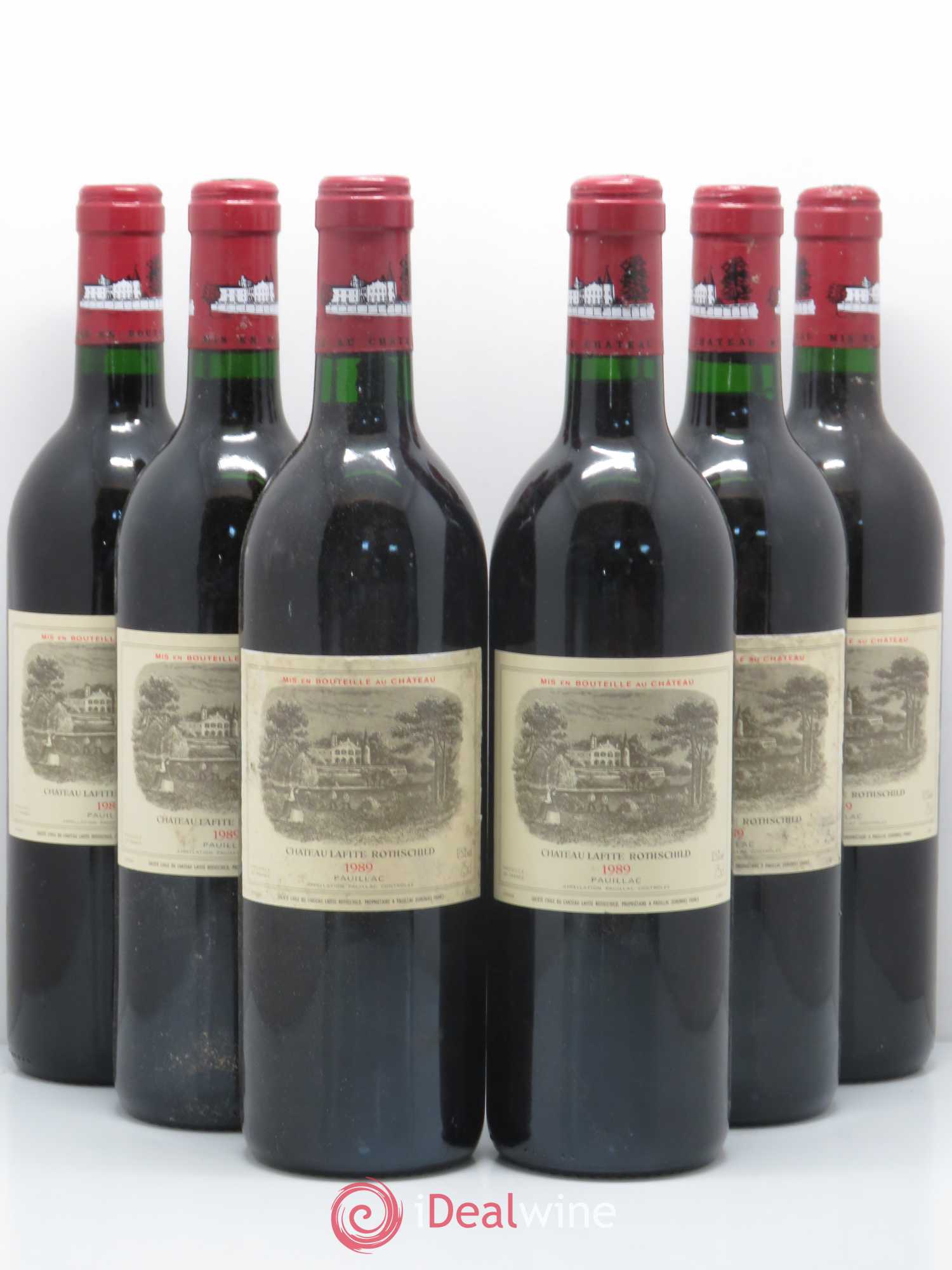 Château Lafite Rothschild 1er Grand Cru Classé 1989 - Lot de 6 bouteilles - 0
