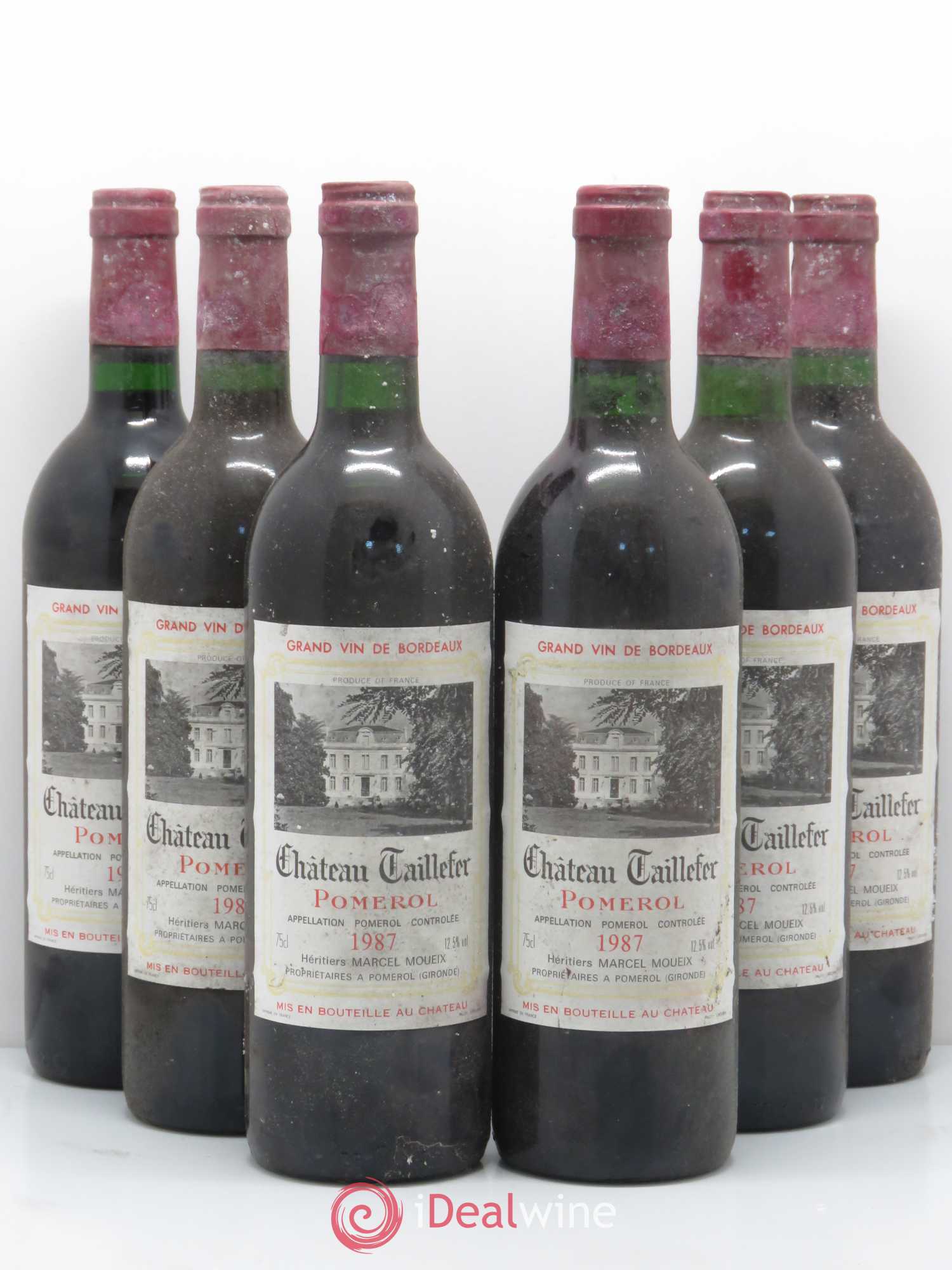 Château Taillefer 1987 - Lot de 6 bouteilles - 0