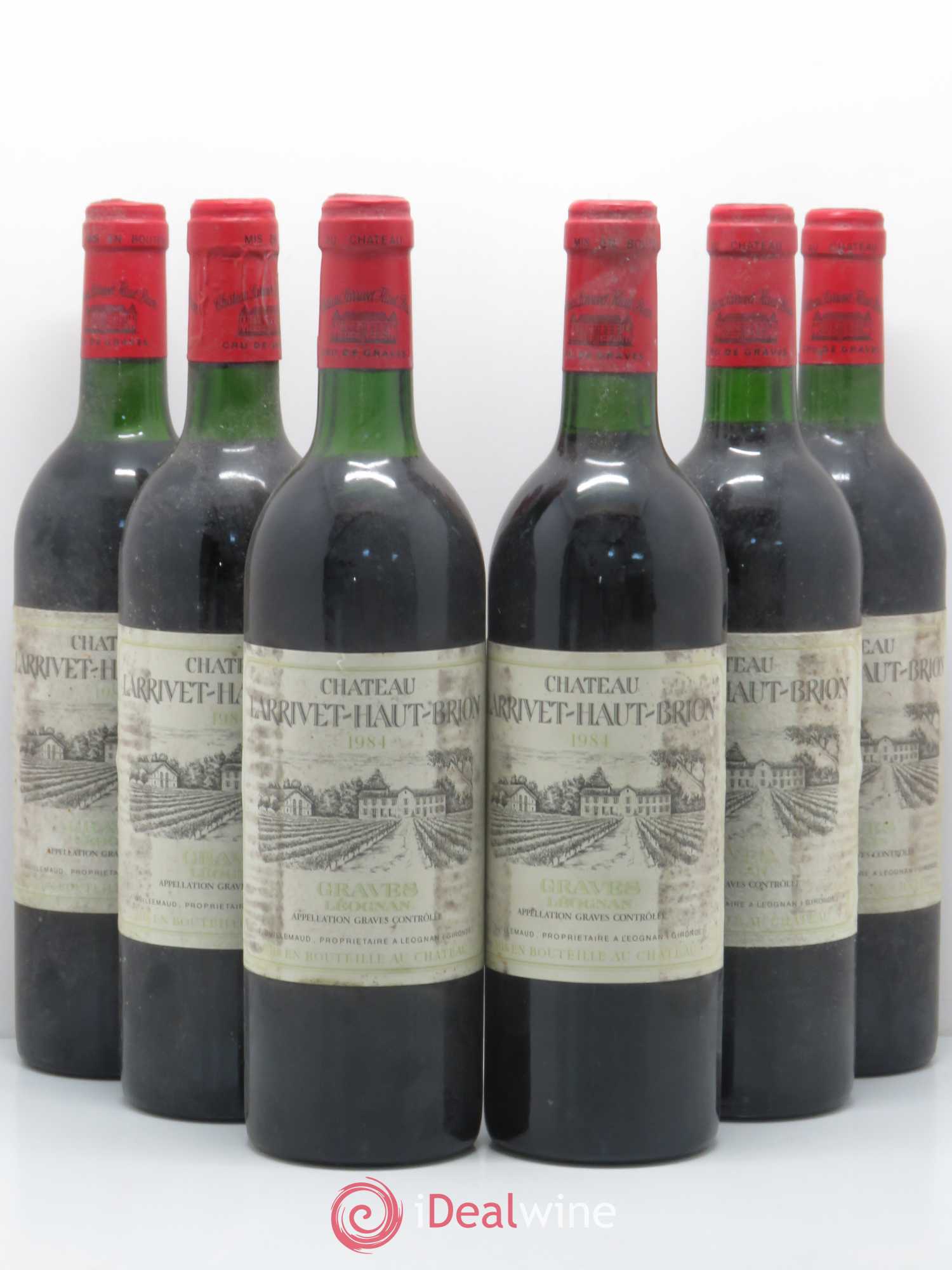 Château Larrivet Haut-Brion 1984 - Lot de 6 bouteilles - 0