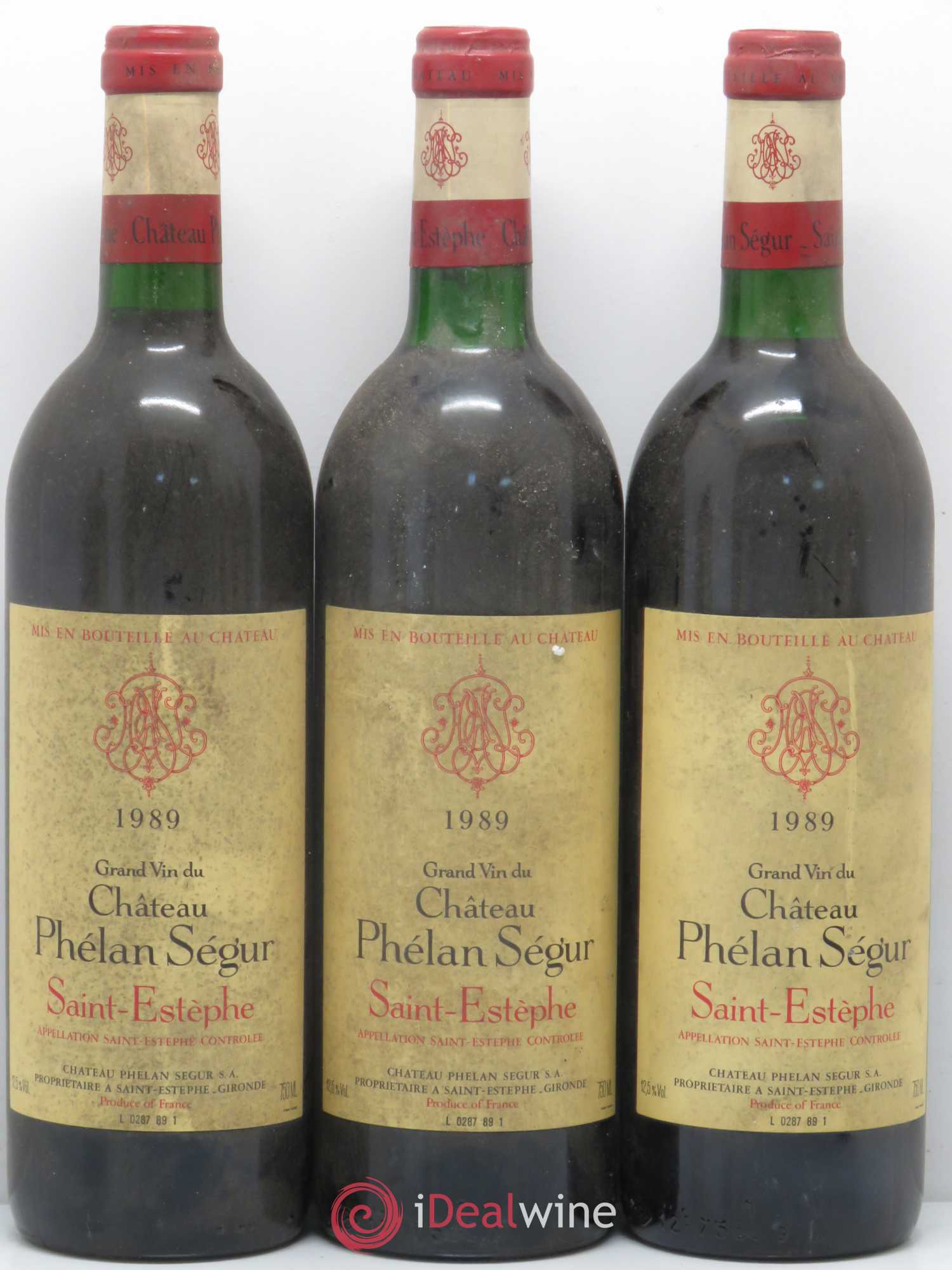 Château Phélan Ségur 1989 - Lot de 12 bouteilles - 2