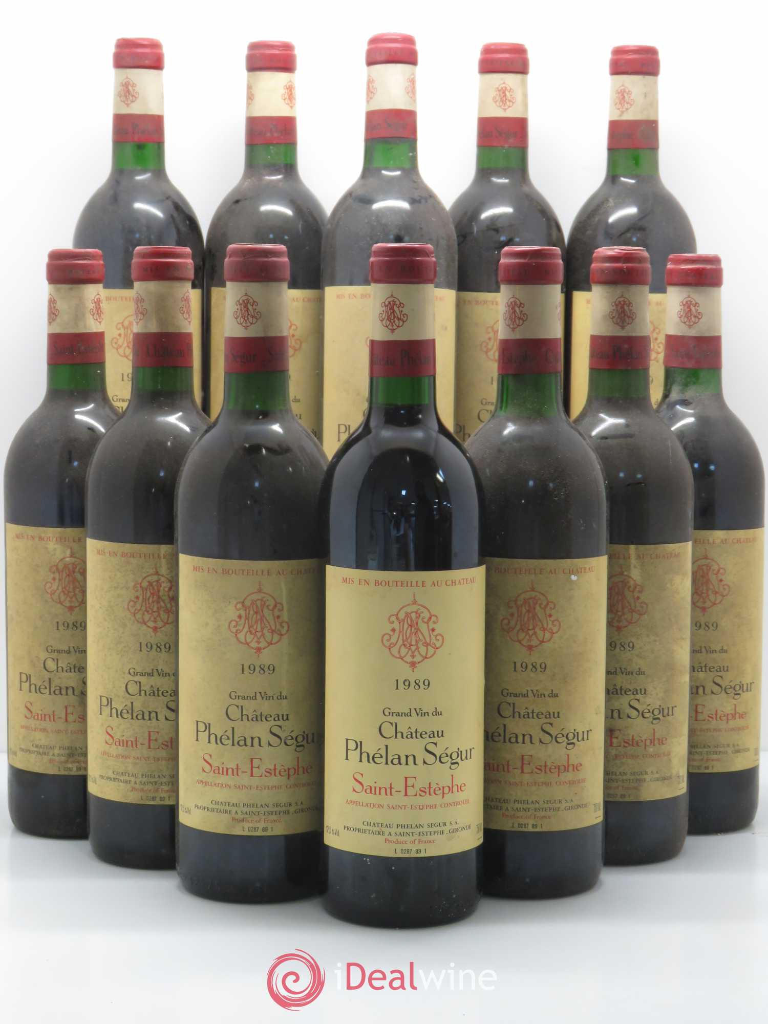 Château Phélan Ségur 1989 - Lot de 12 bouteilles - 0