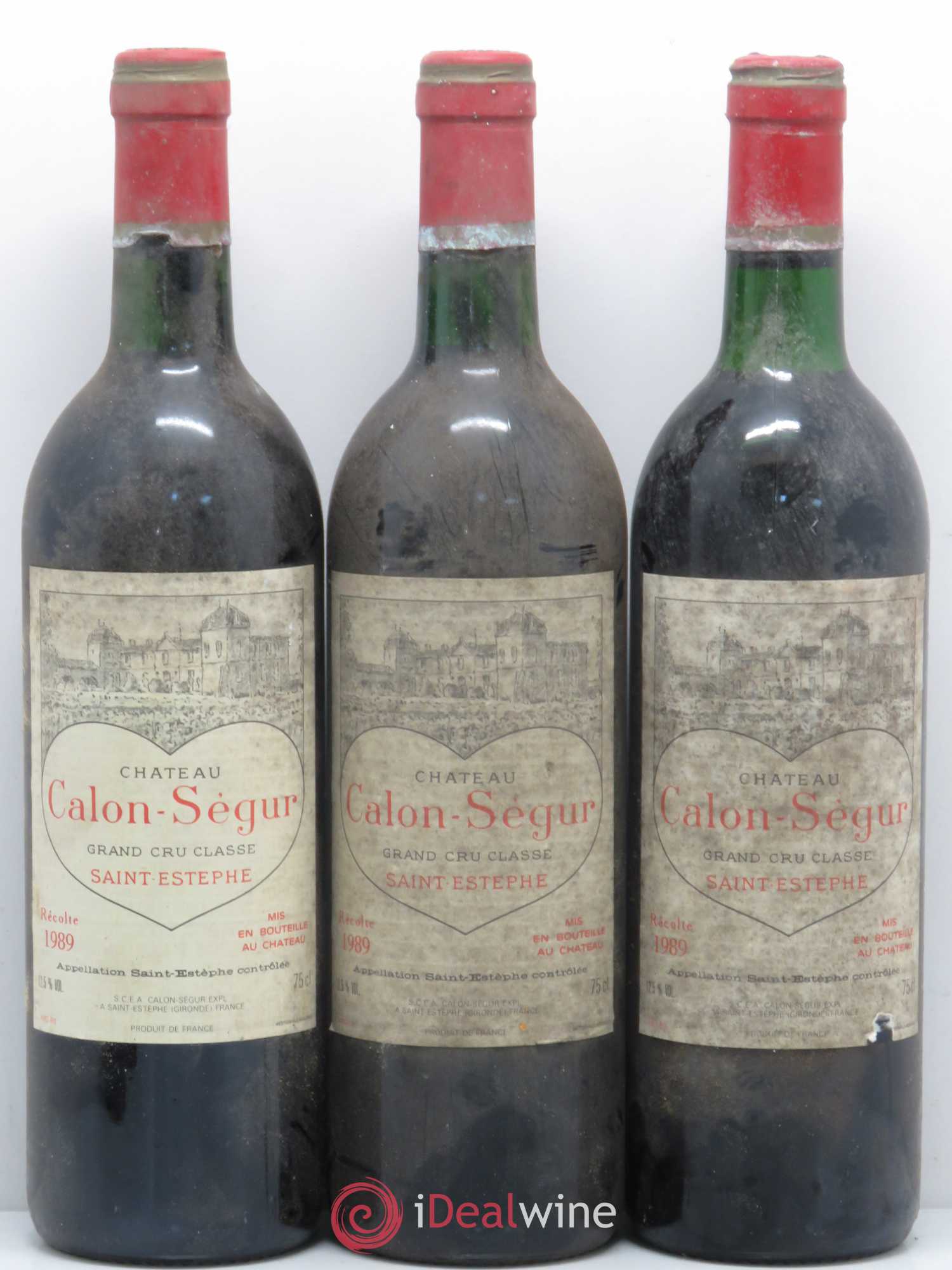 Château Calon Ségur 3ème Grand Cru Classé 1989 - Lot de 6 bouteilles - 1