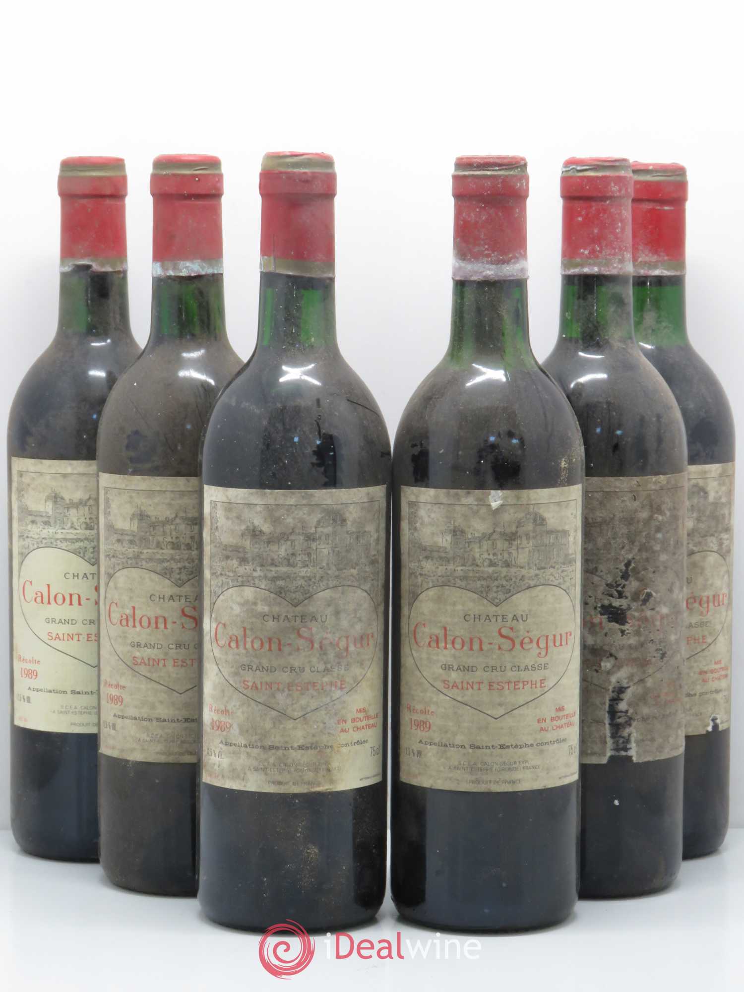 Château Calon Ségur 3ème Grand Cru Classé 1989 - Lot de 6 bouteilles - 0