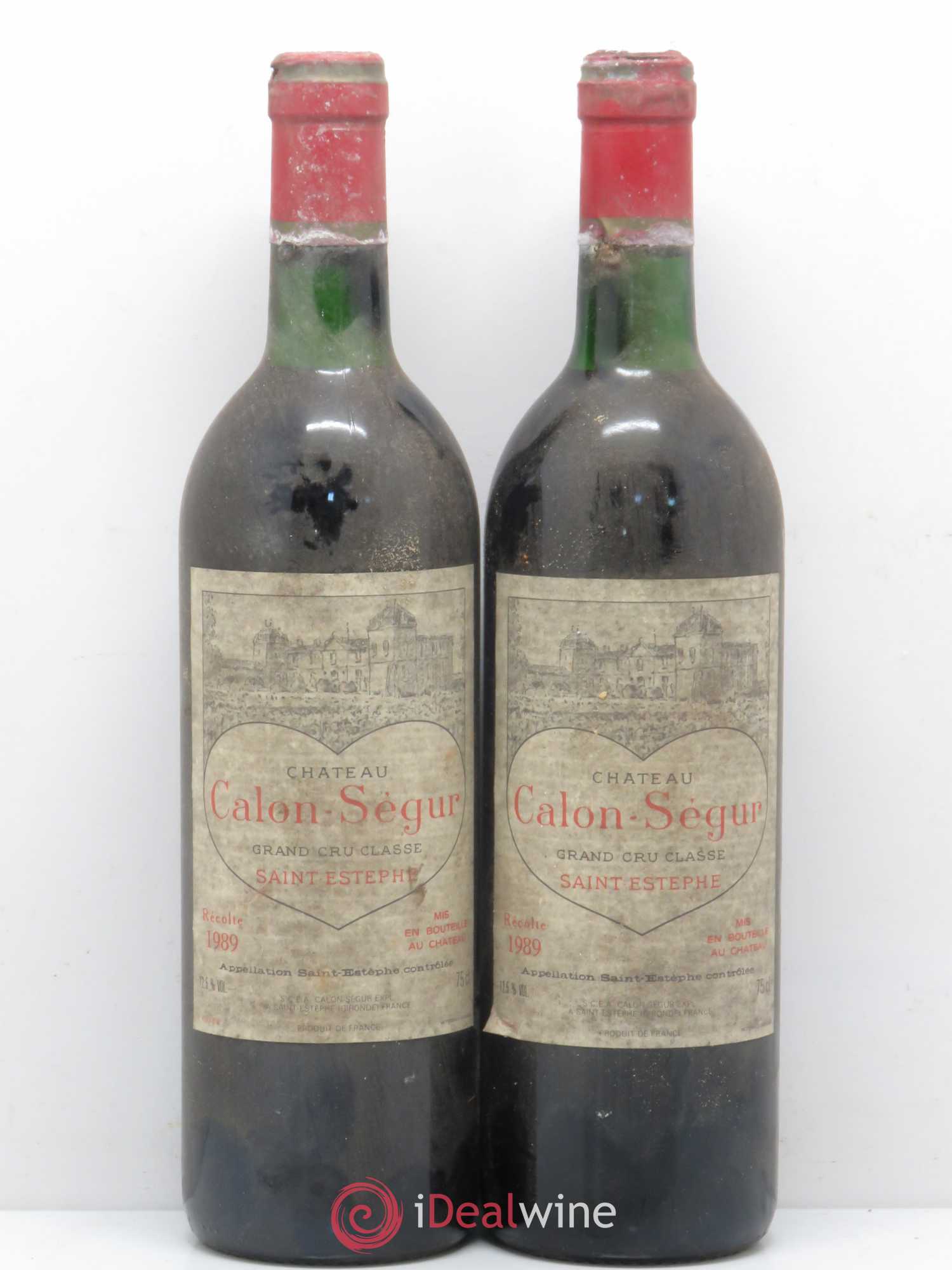 Château Calon Ségur 3ème Grand Cru Classé 1989 - Lot de 2 bouteilles - 0