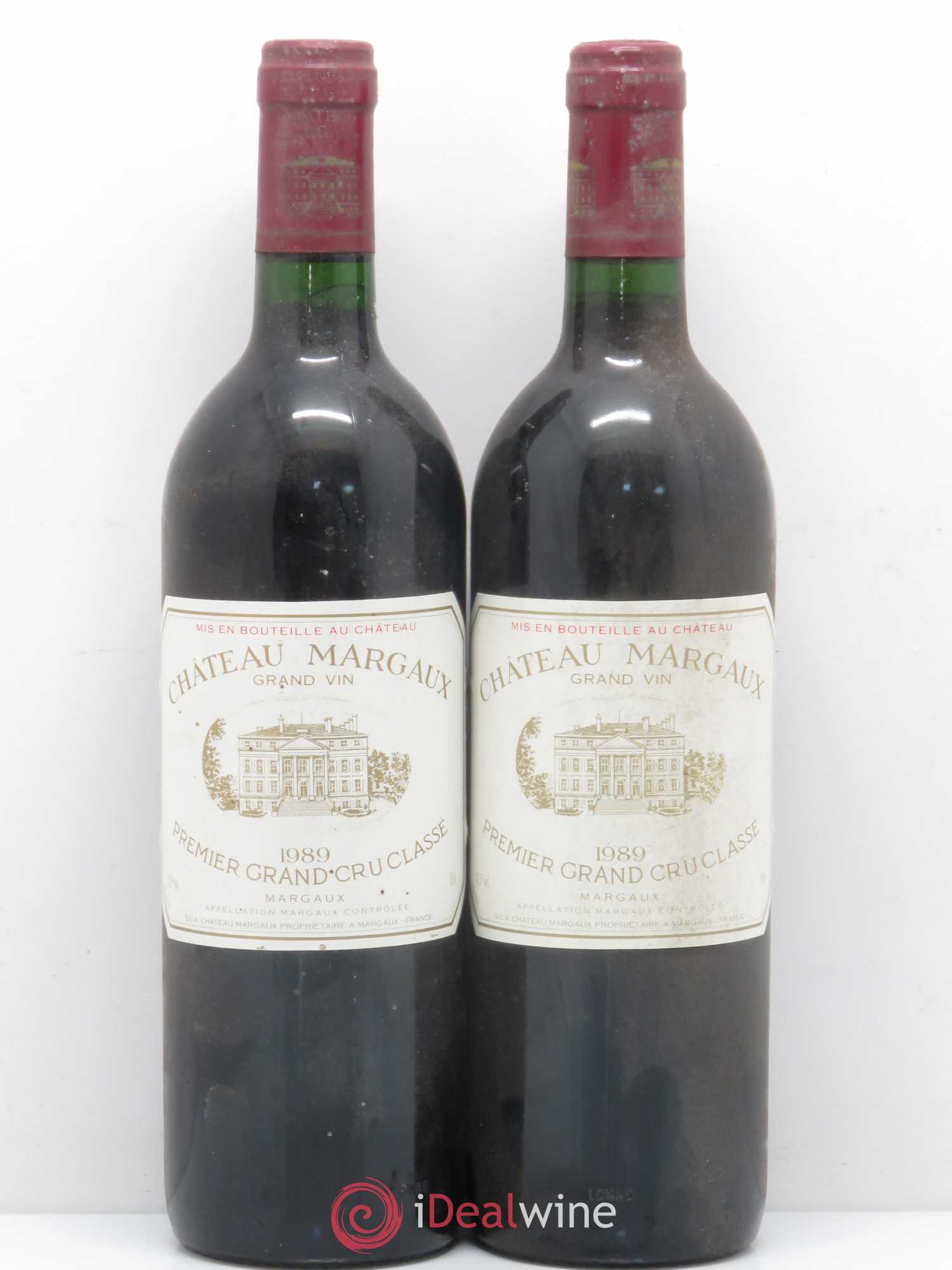 Château Margaux 1er Grand Cru Classé 1989 - Lot de 2 bouteilles - 0