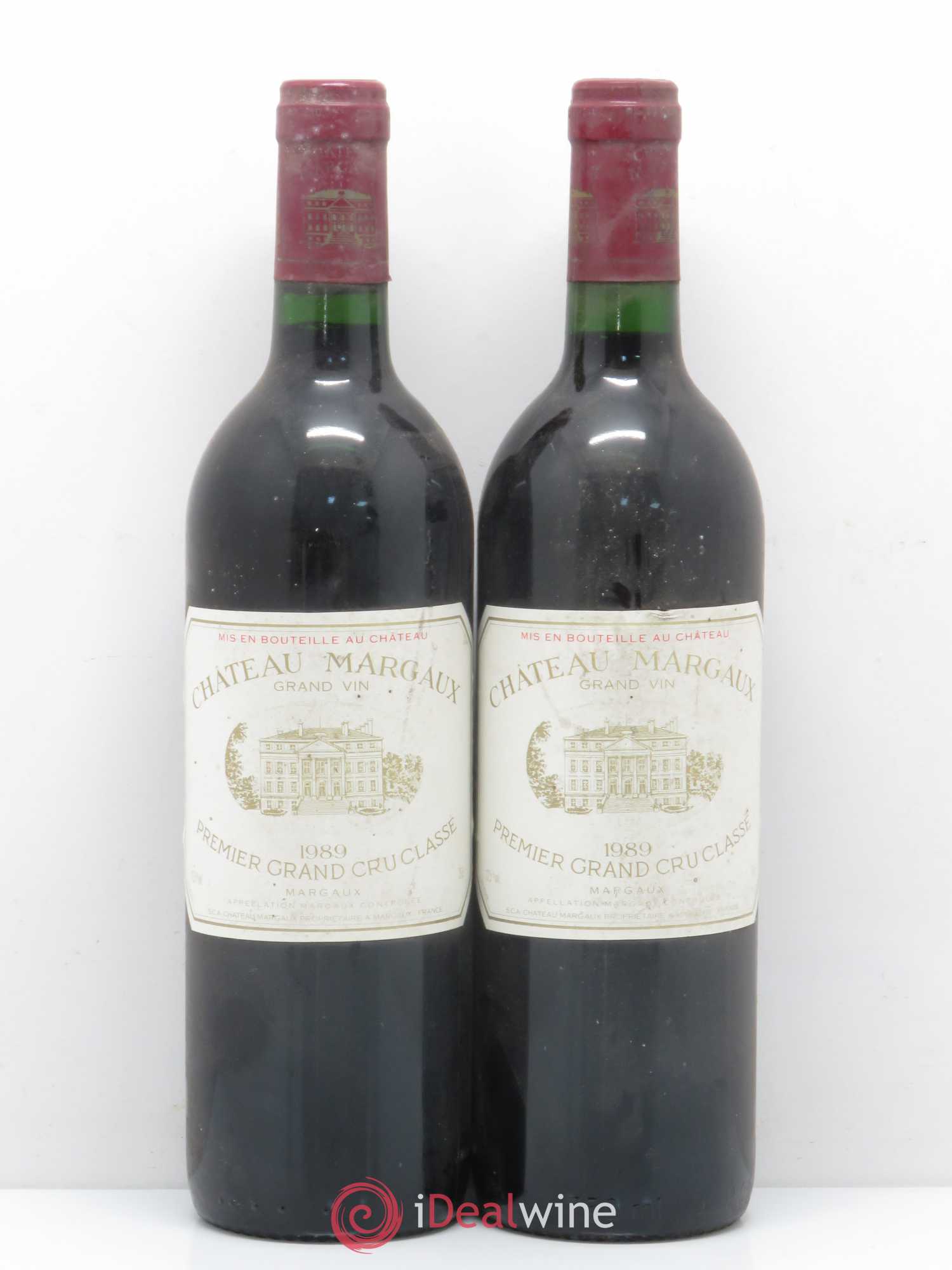 Château Margaux 1er Grand Cru Classé 1989 - Lot de 2 bouteilles - 0