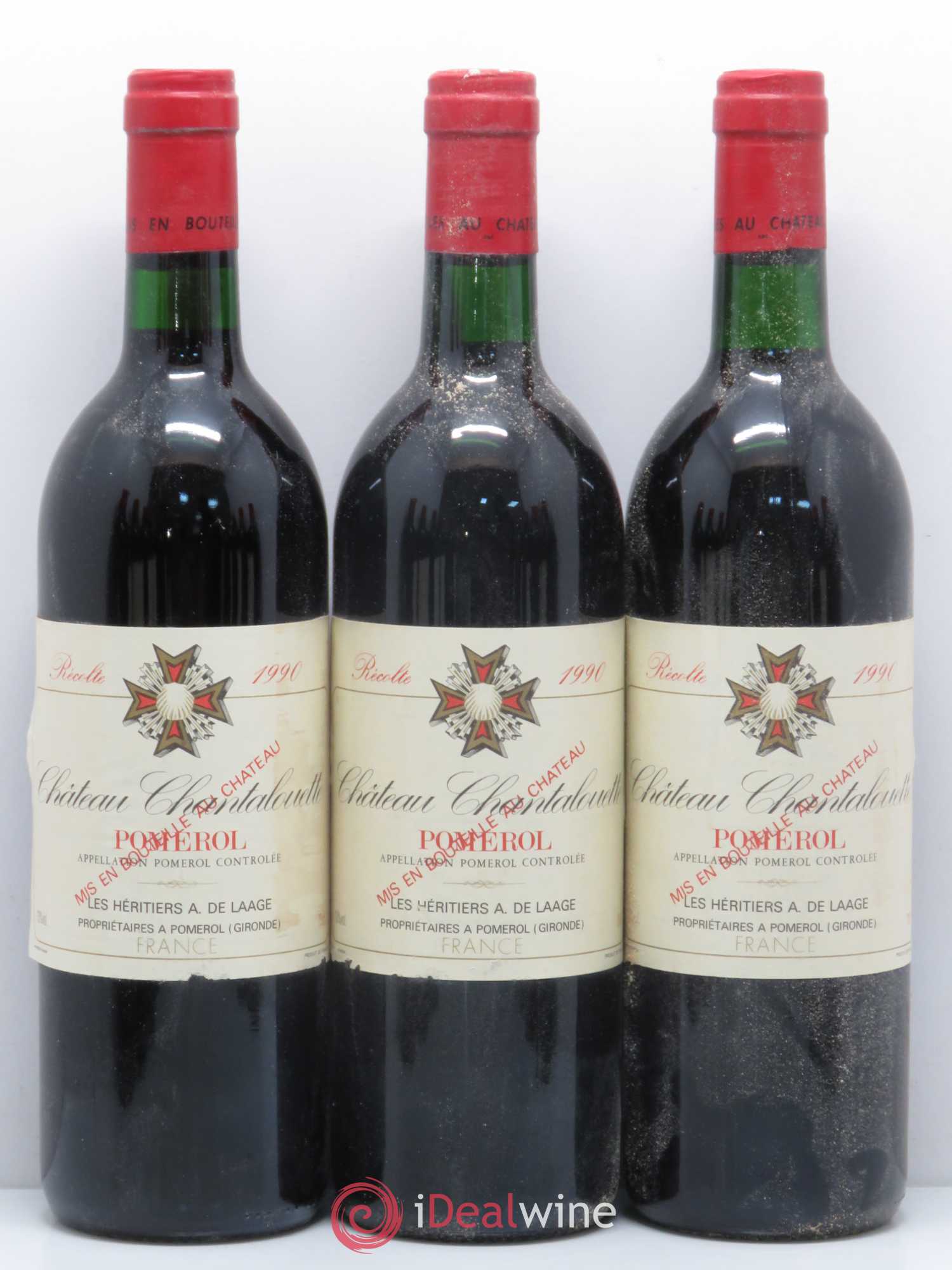 Pomerol Chateau Chante Alouette 1990 - Lot de 12 bouteilles - 1