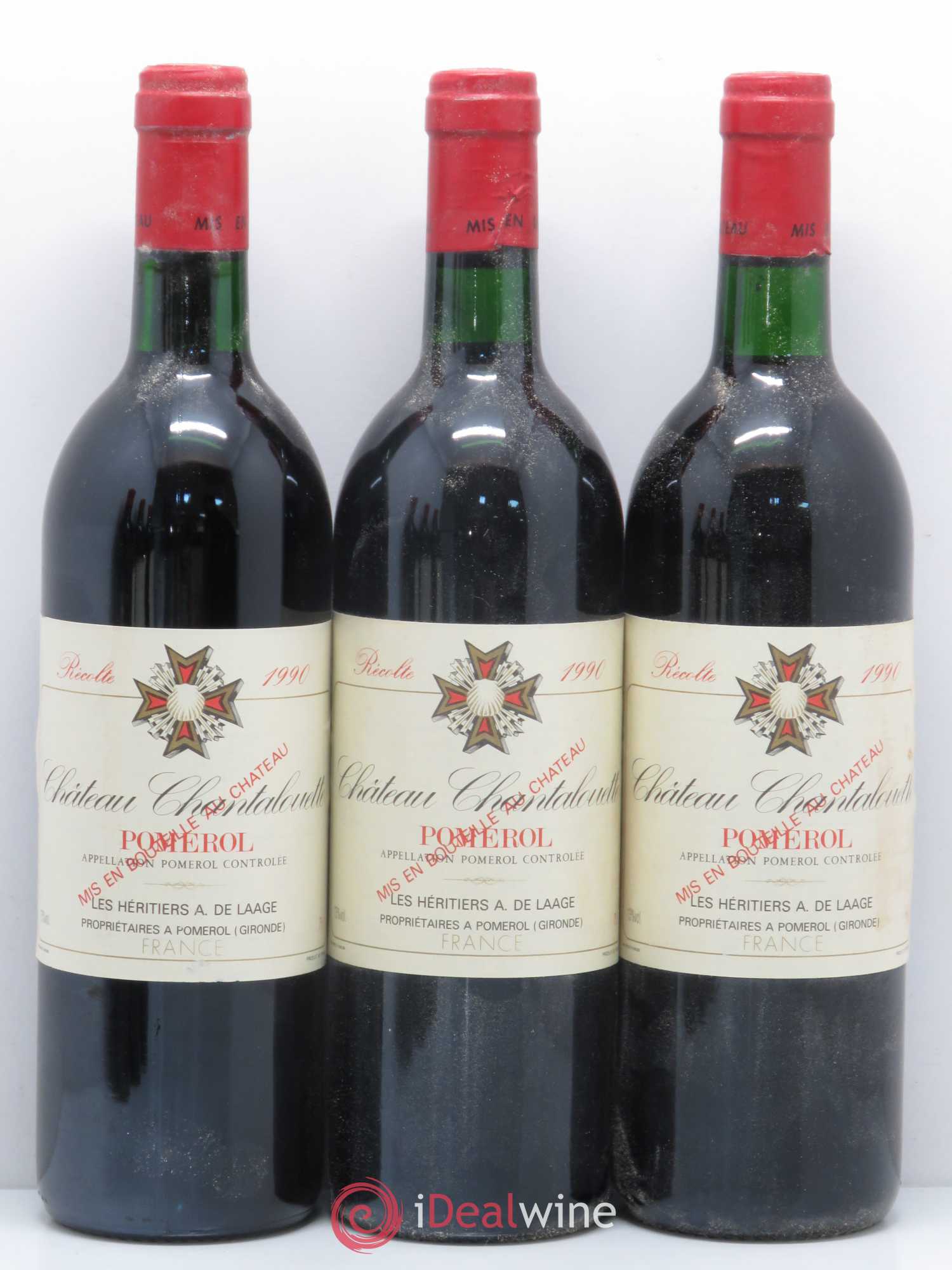 Pomerol Chateau Chante Alouette 1990 - Lot de 12 bouteilles - 4