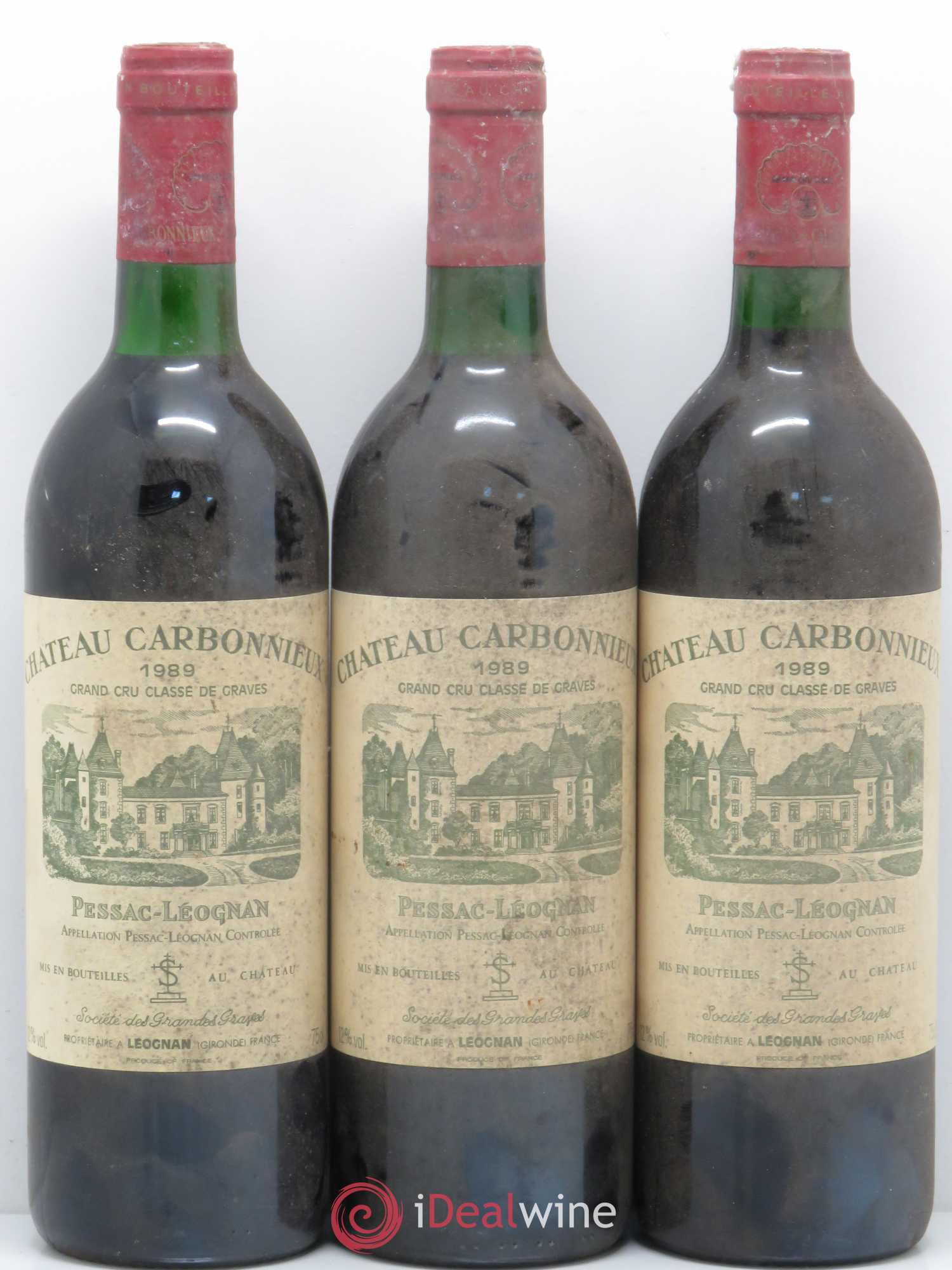 Château Carbonnieux Cru Classé de Graves 1989 - Lot de 6 bouteilles - 2