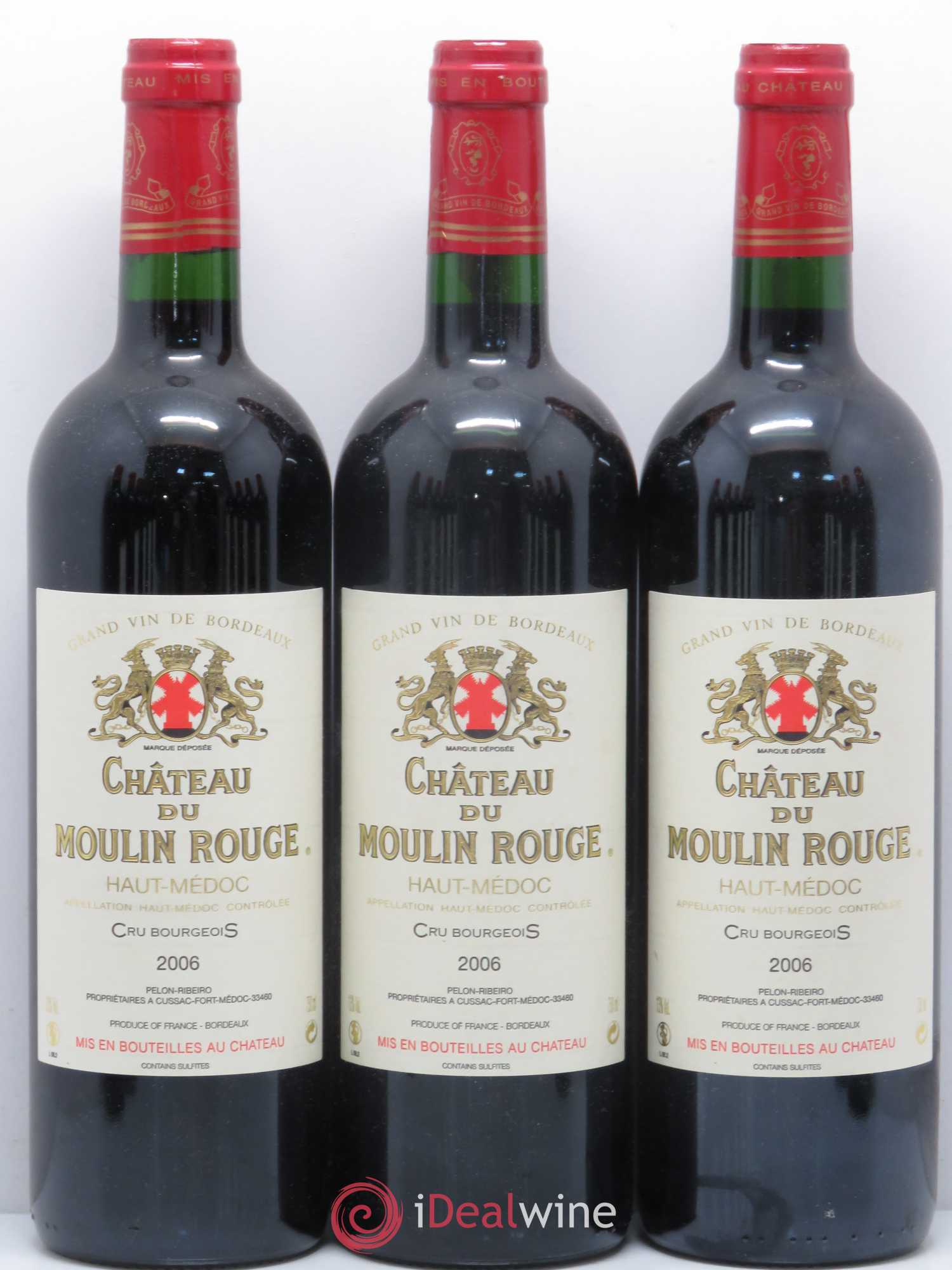 Château du Moulin Rouge Cru Bourgeois 2006 - Lot de 12 bouteilles - 1